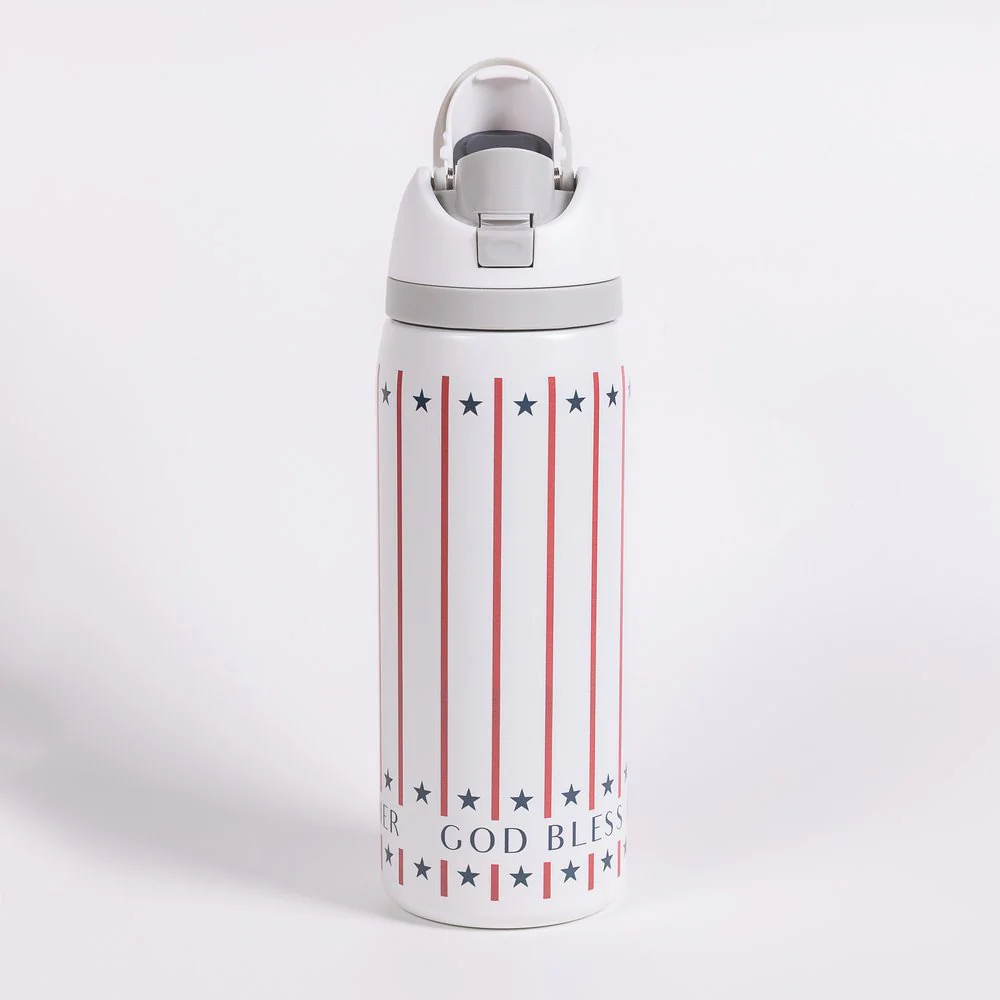 Personalized God Bless America Water Bottle - Image 2