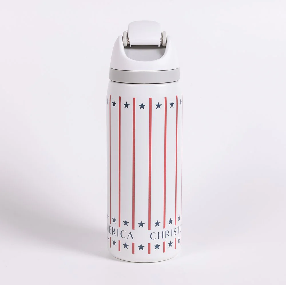 Personalized God Bless America Water Bottle - Image 3