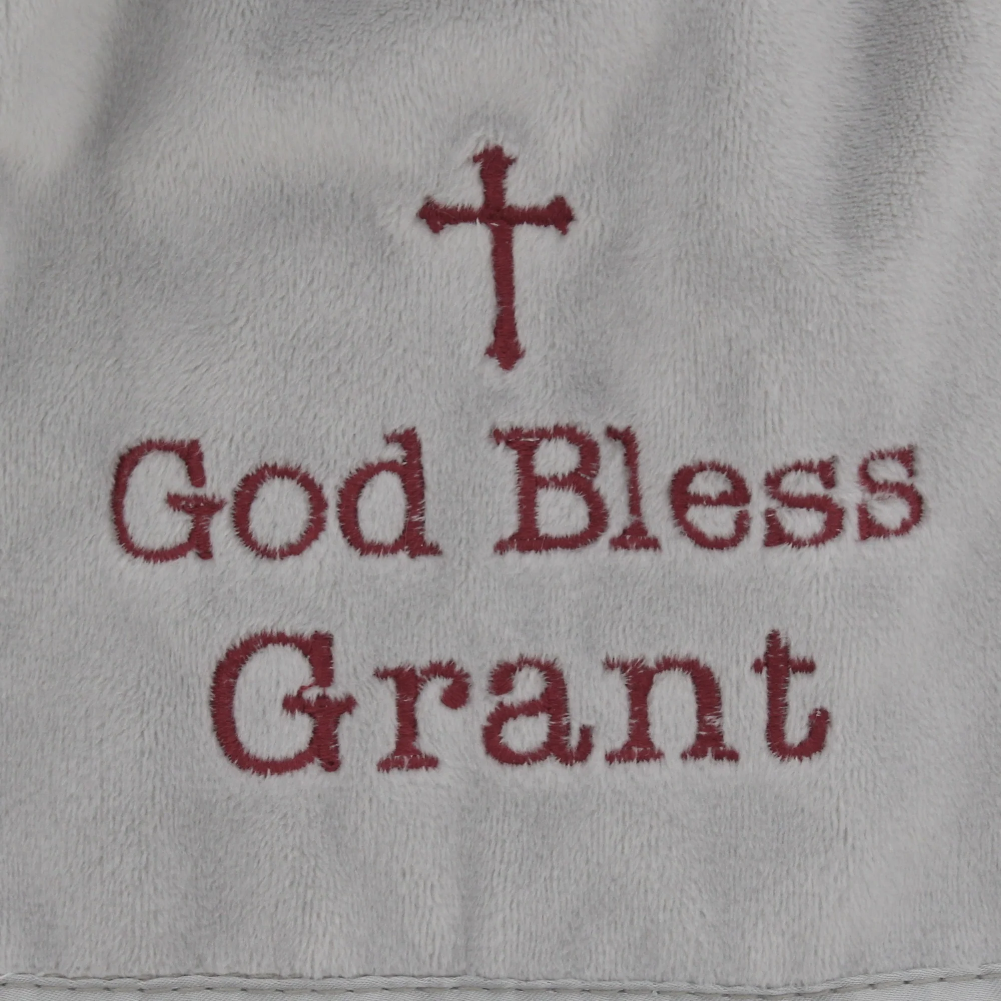 Personalized "God Bless You" Elephant Snuggler - Image 3