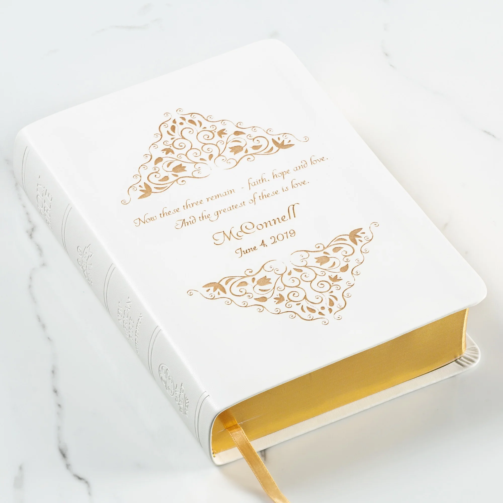 Personalized Greatest is Love Wedding Bible - Image 6