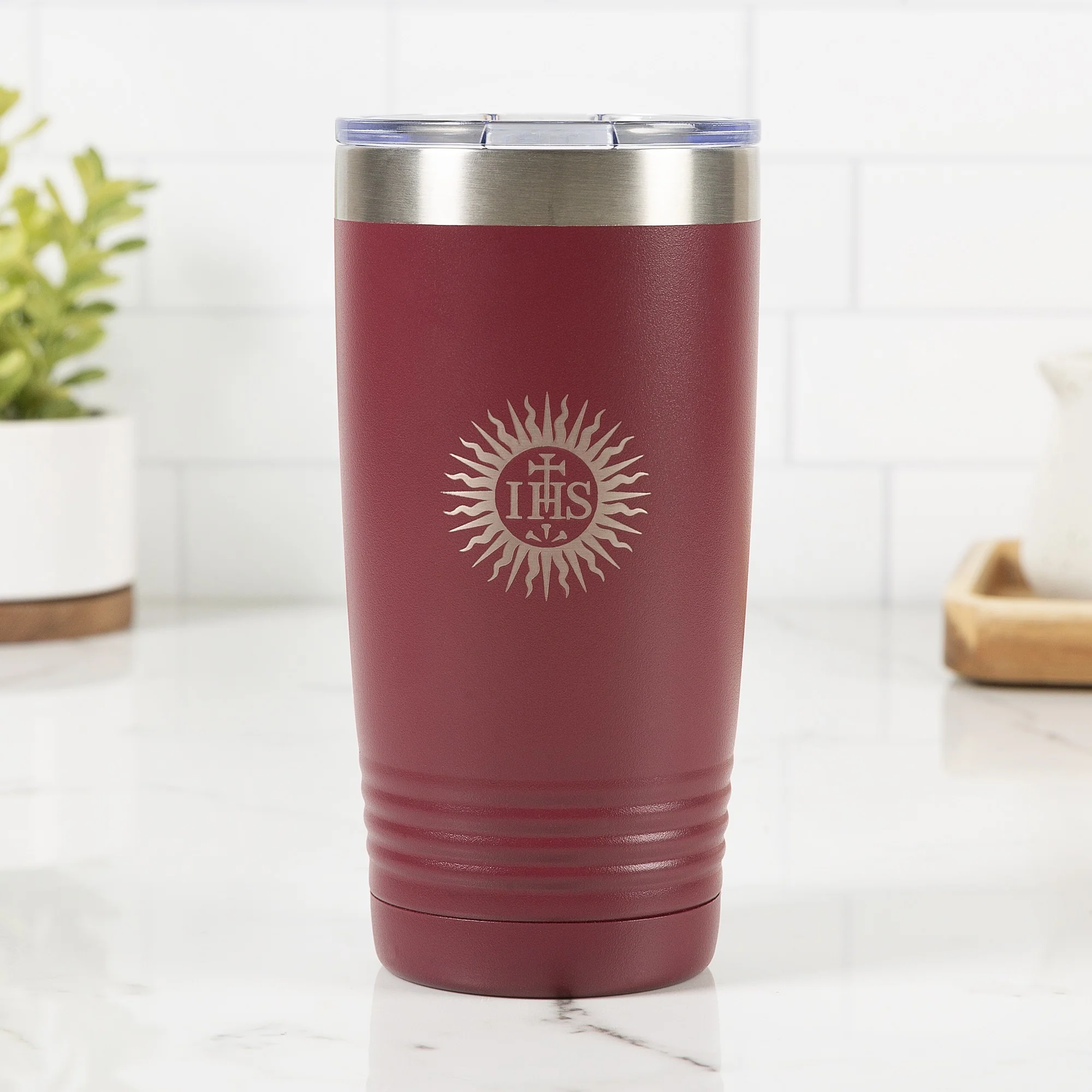 Personalized IHS Maroon 20oz Tumbler