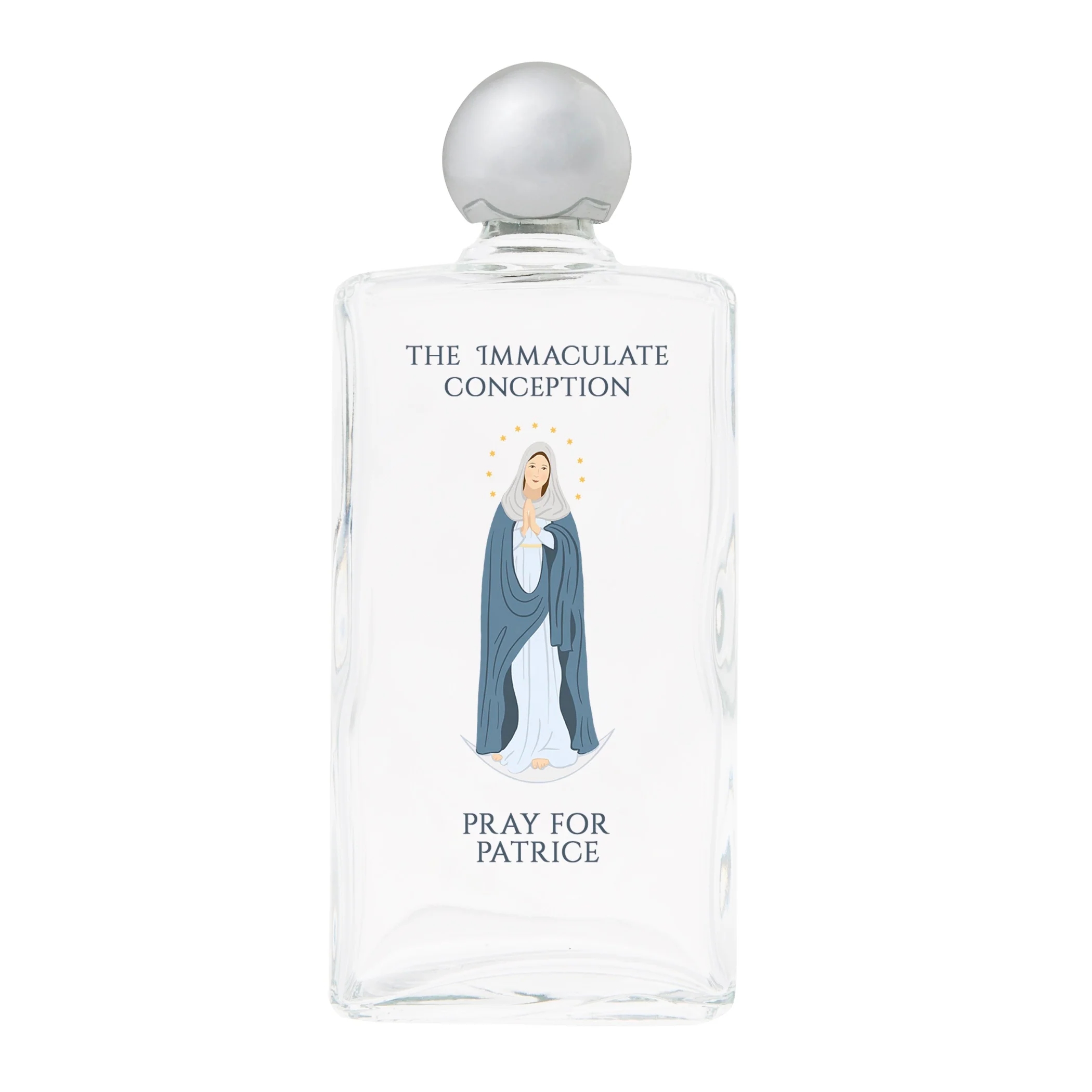 Personalized Immaculate Conception Holy Water Bottle - Image 2