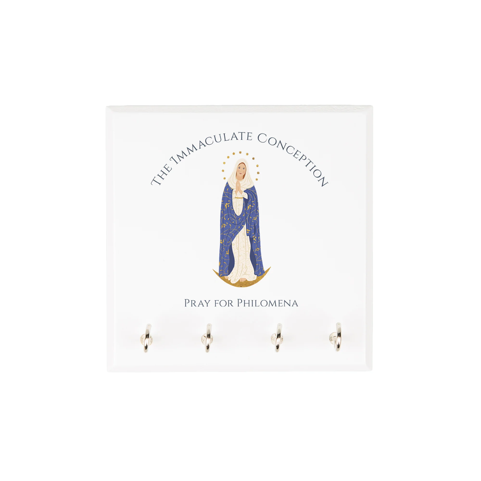Personalized Immaculate Conception Rosary Rack - Image 2