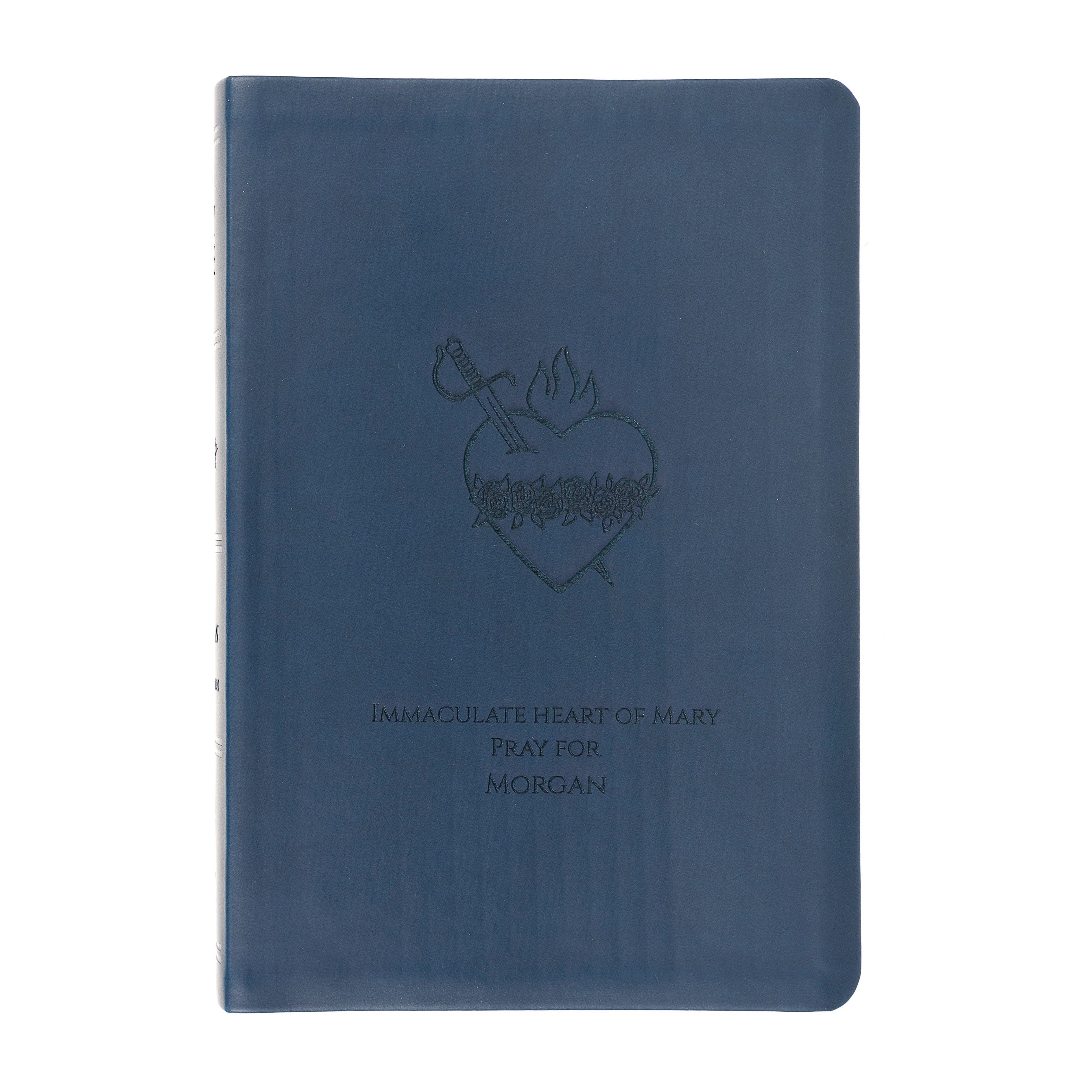 Personalized Immaculate Heart of Mary Blue Bible - Image 2