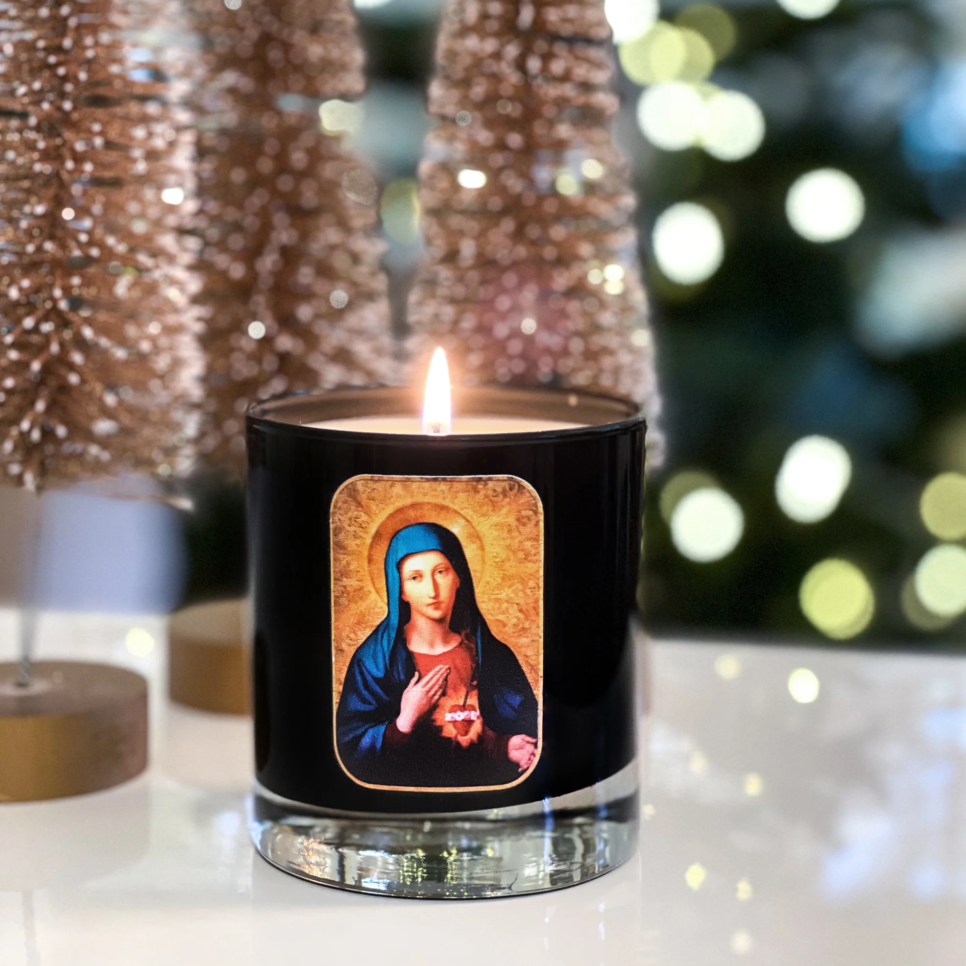 Personalized Immaculate Heart of Mary Candle - Image 5