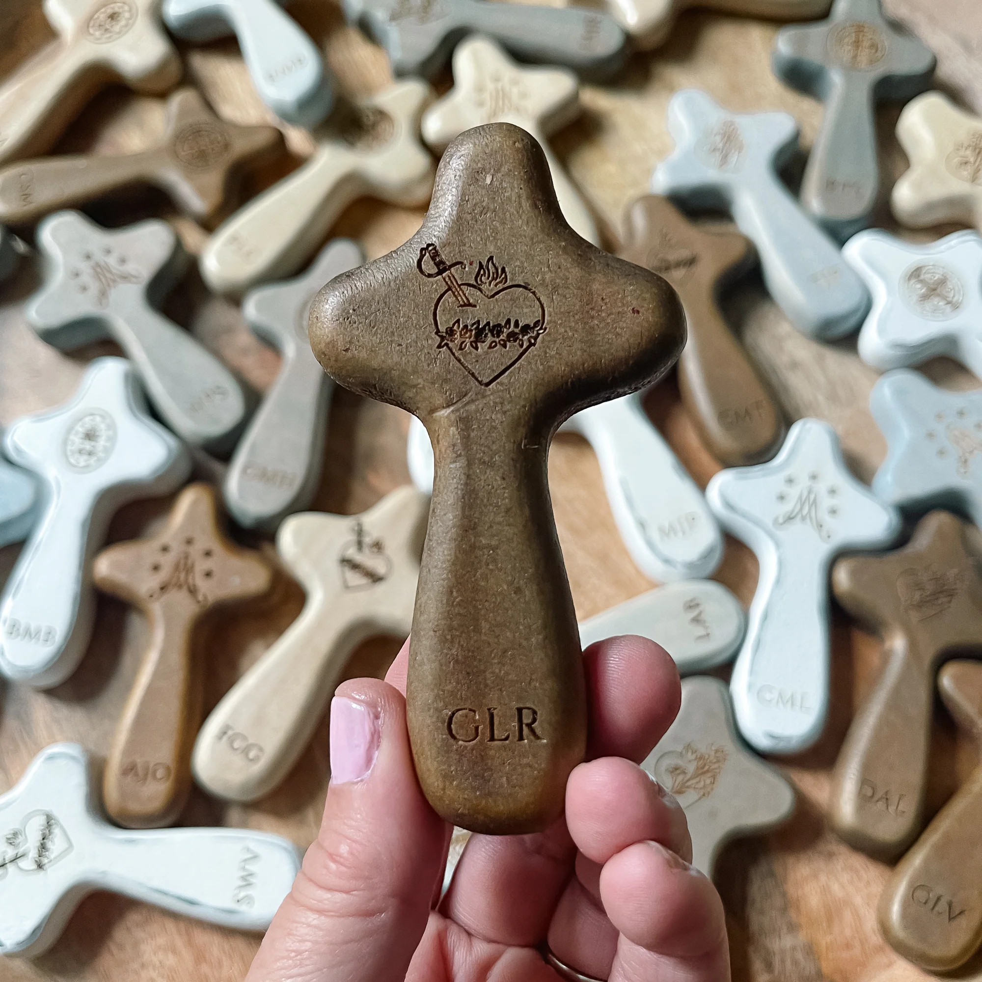 Personalized Immaculate Heart of Mary Comfort Cross