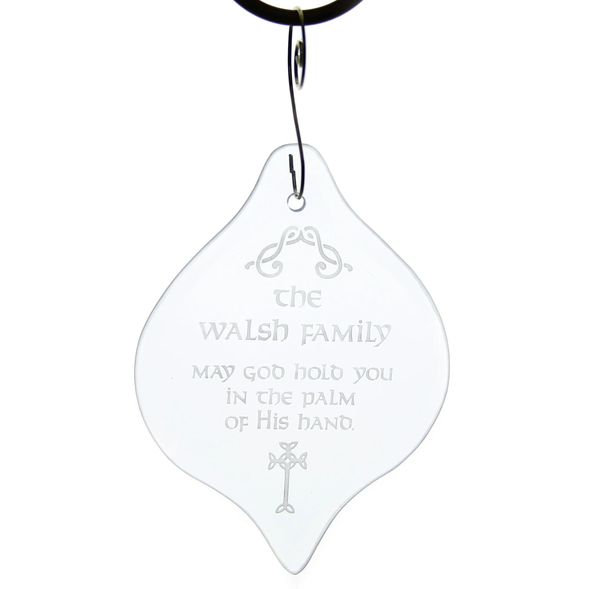 Personalized Irish Blessing Glass Ornament - Image 2