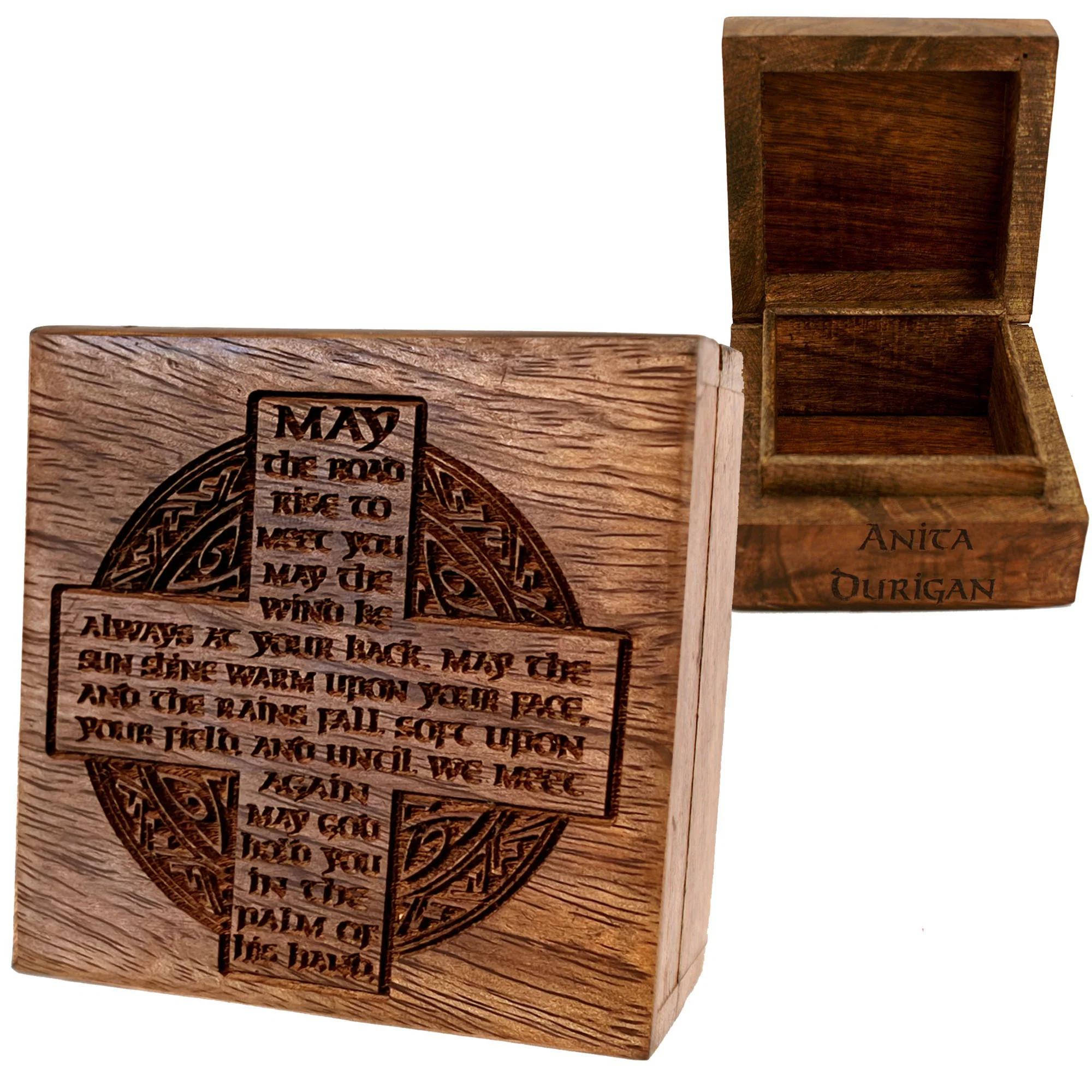 Personalized Irish Blessing Keepsake Box - Image 2