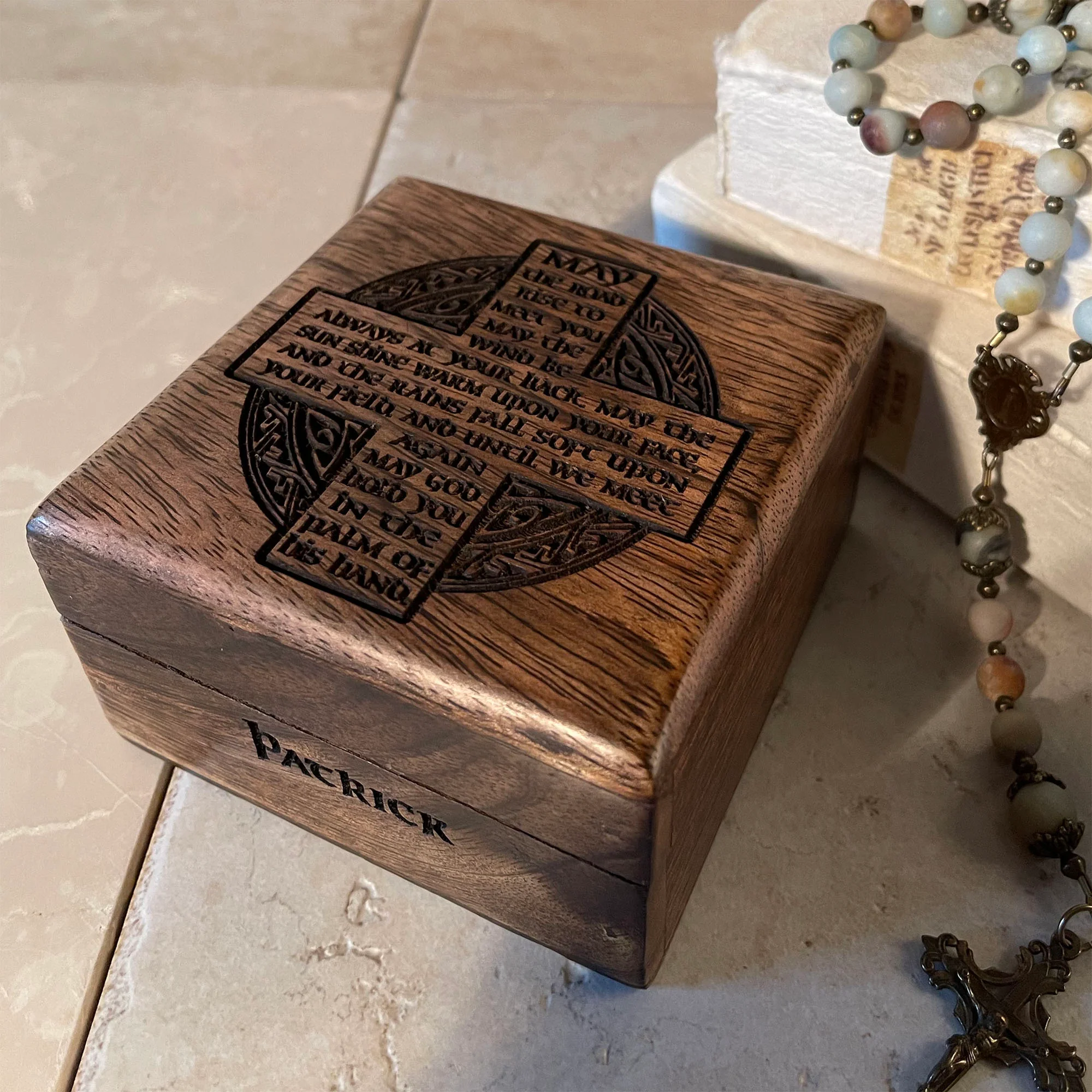 Personalized Irish Blessing Keepsake Box - Image 3