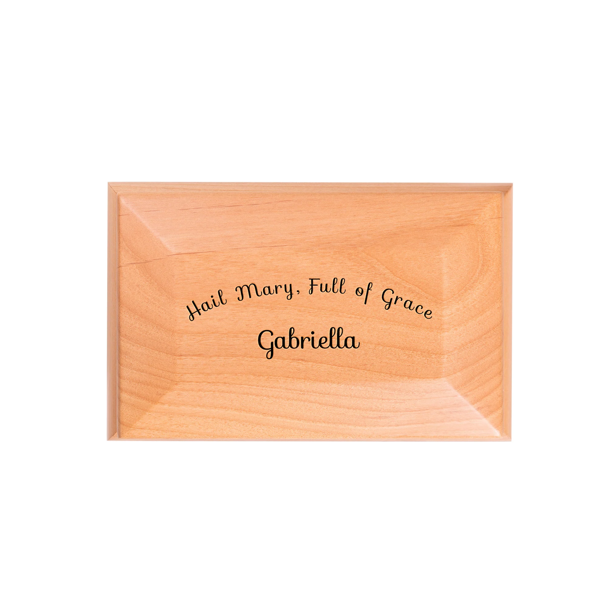 Personalized Jesus, I Trust in You Red Alder Keepsake Box - Image 4