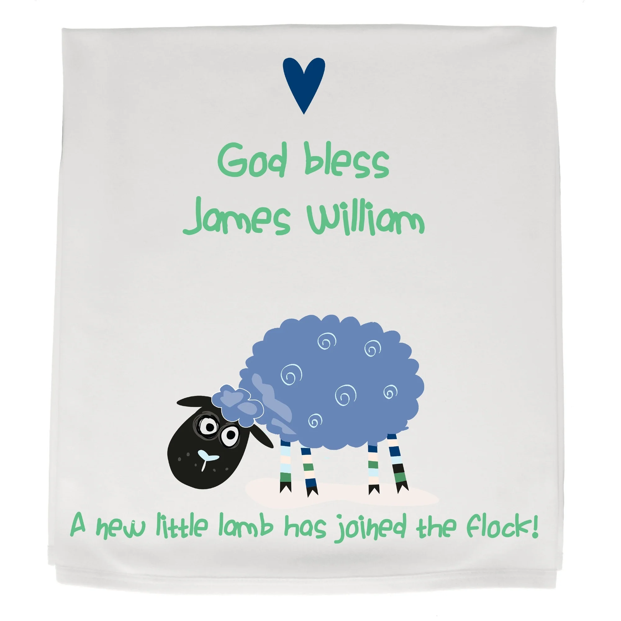 Personalized "Joined the Flock" Blankie for Boy - Image 2