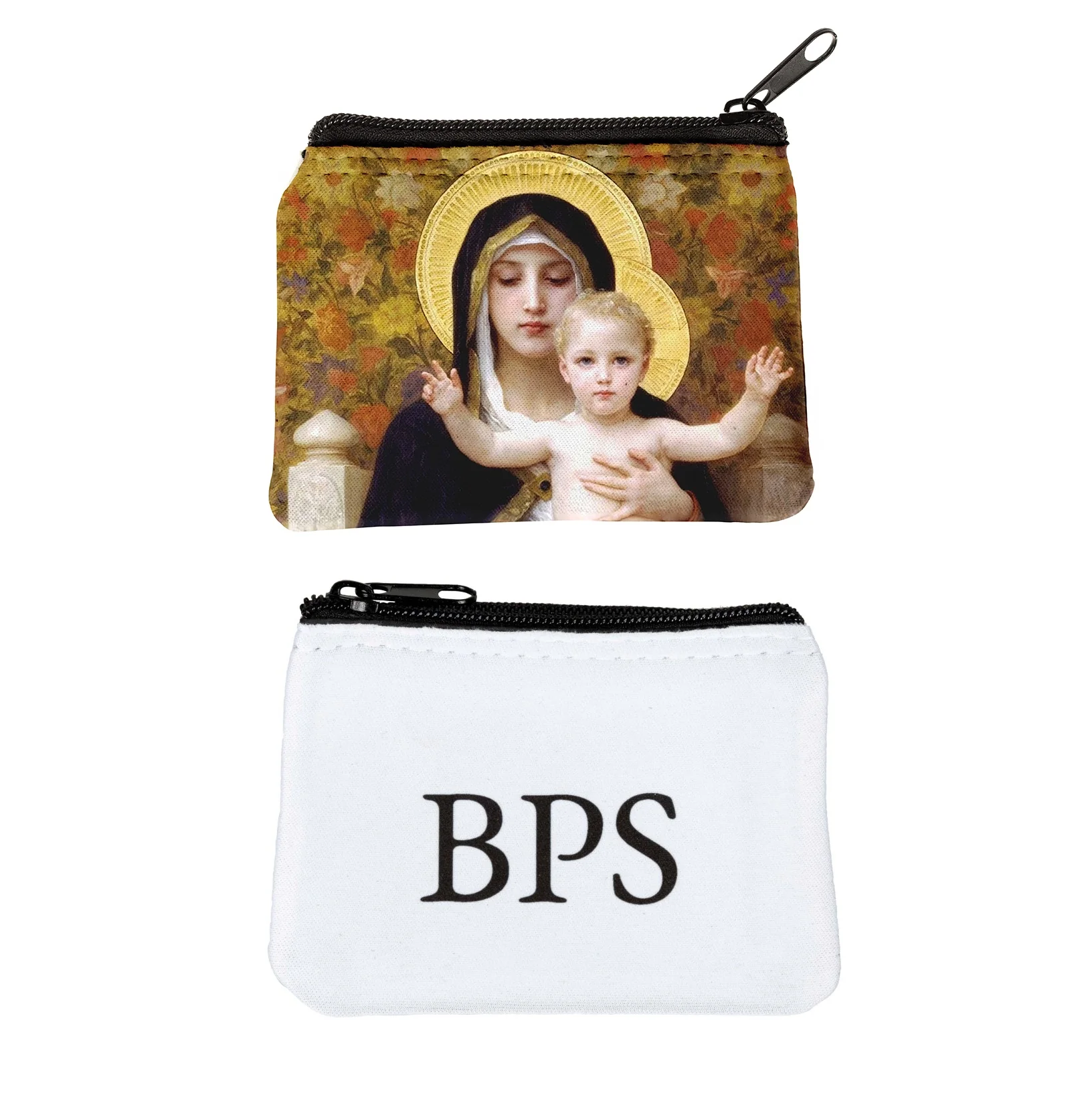 Personalized Madonna of the Lilies Rosary Pouch - Image 2