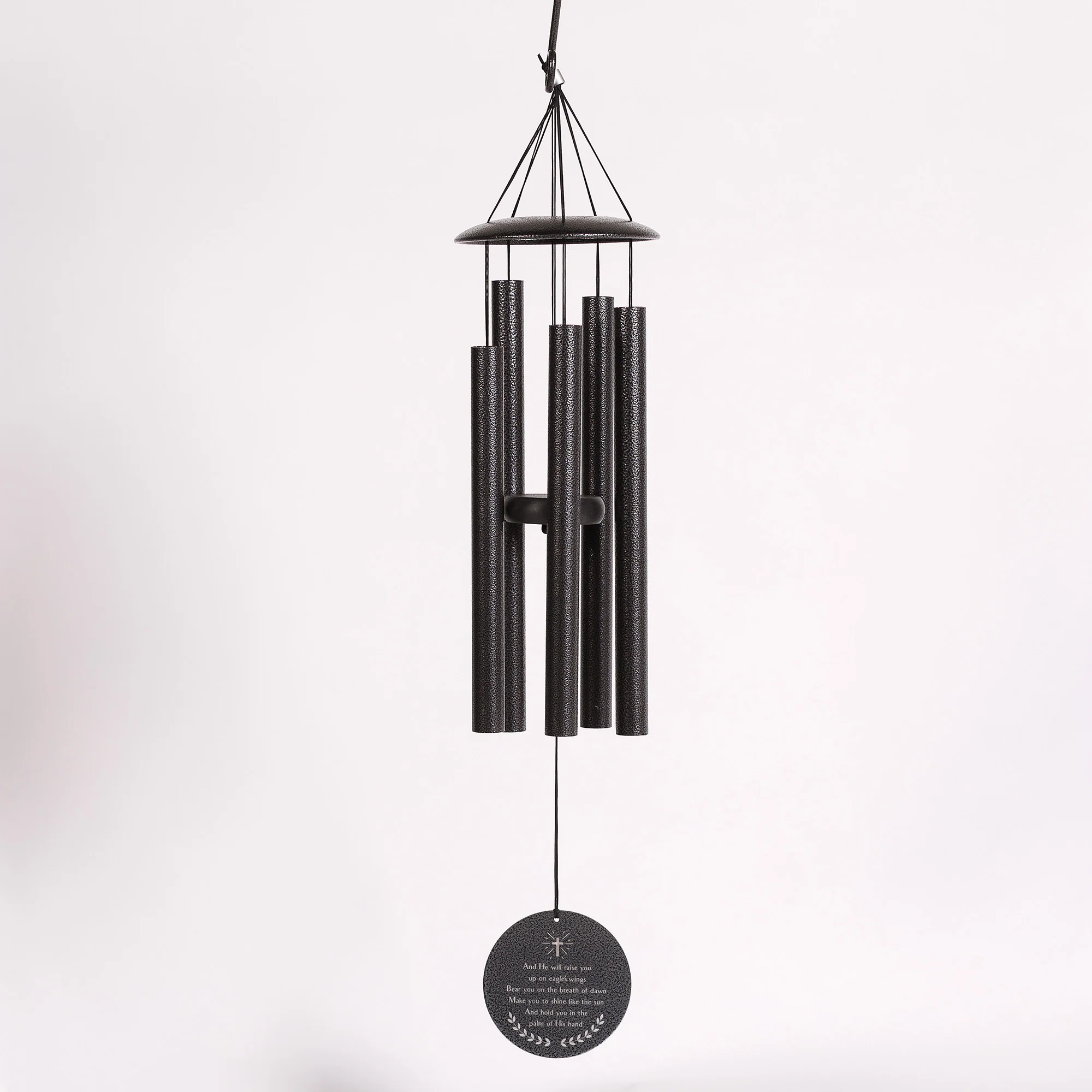 Personalized Memorial Eagle's Wings Wind Chimes - 30"