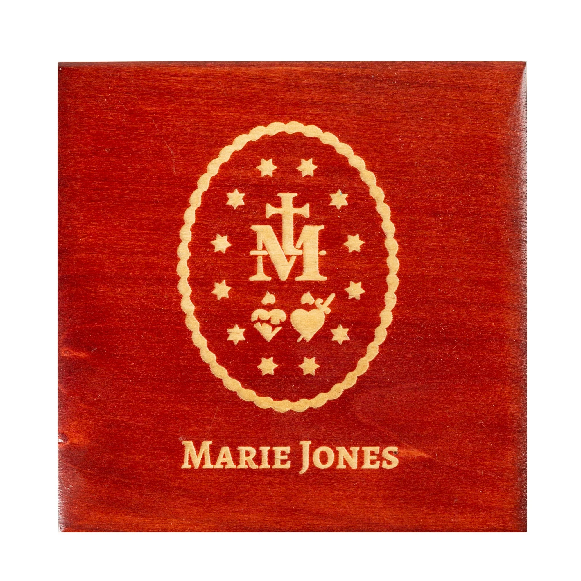 Personalized Miraculous Medal Rosary Box - Image 2
