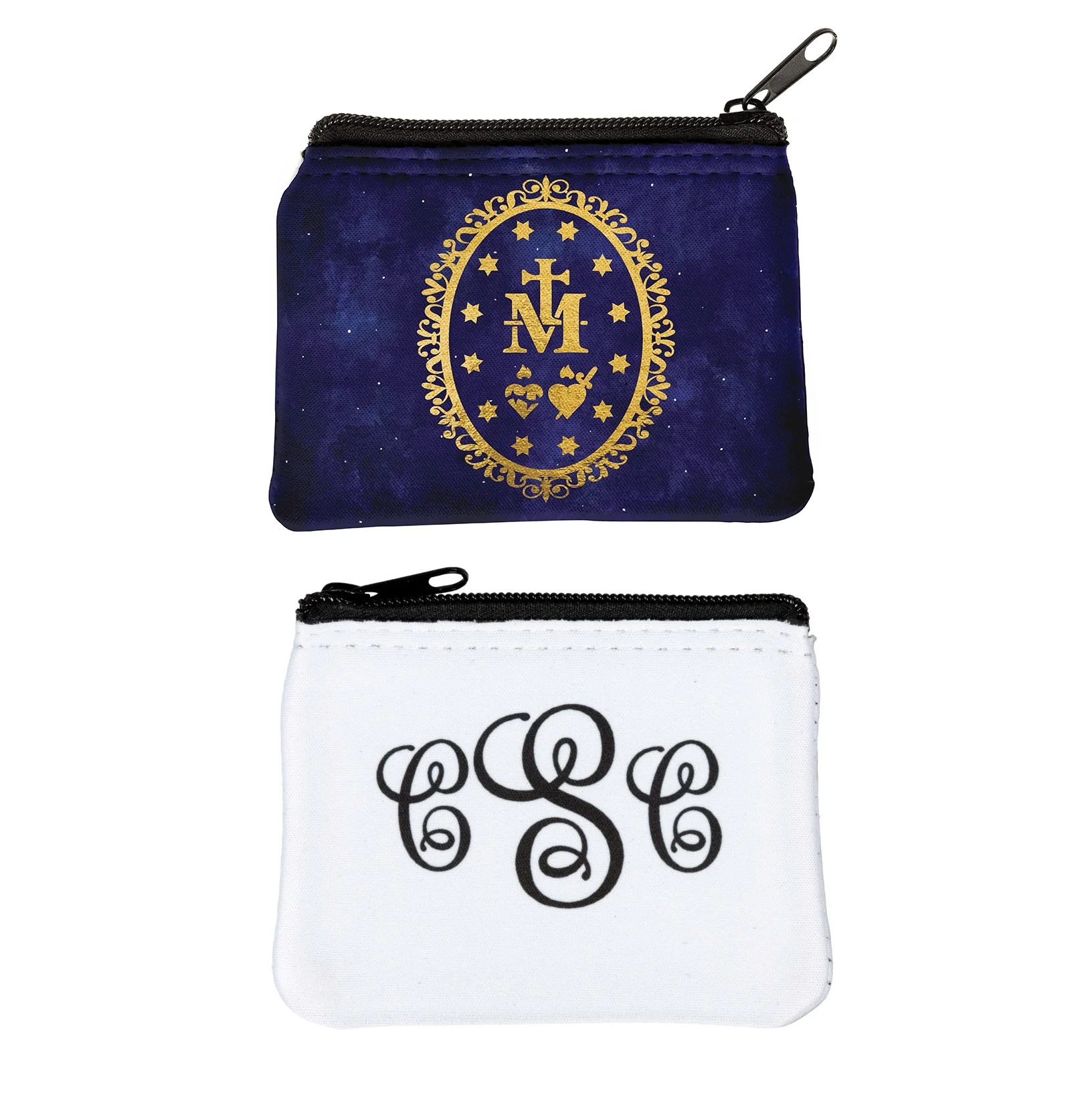 Personalized Miraculous Medal Rosary Pouch - Image 4