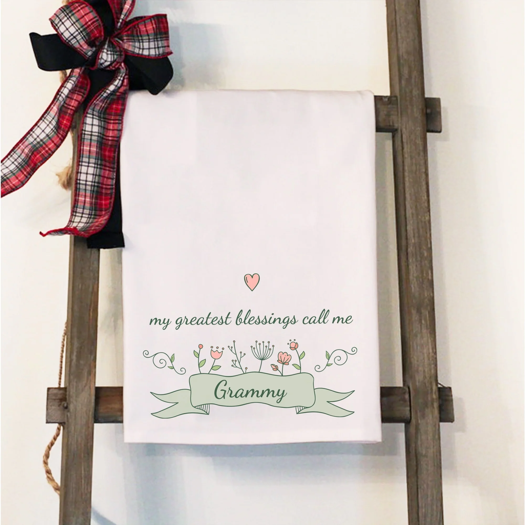 Personalized My Greatest Blessings Dish Towel - Image 3