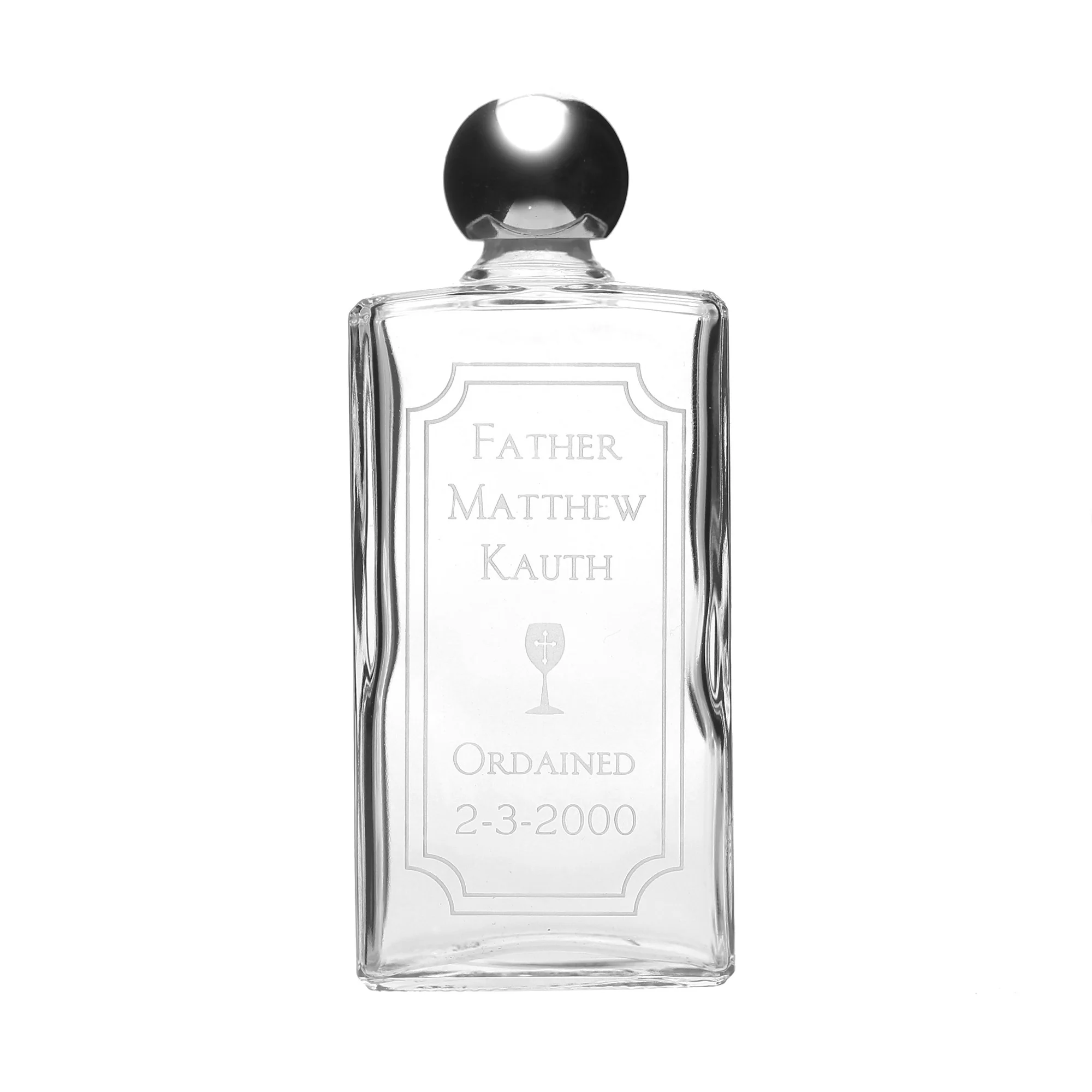 Personalized Ordination Holy Water Bottle - Image 2