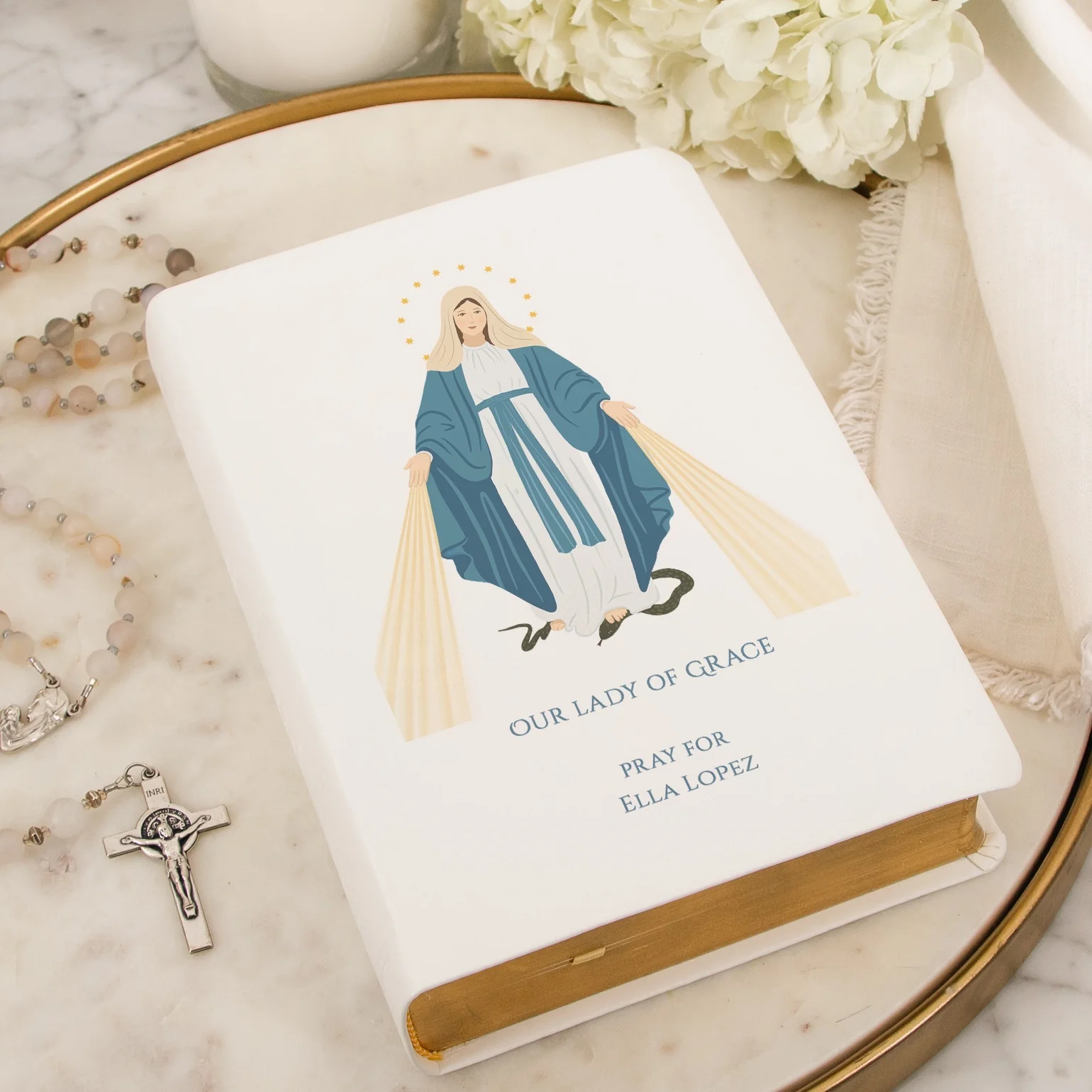 Personalized Our Lady of Grace Bible