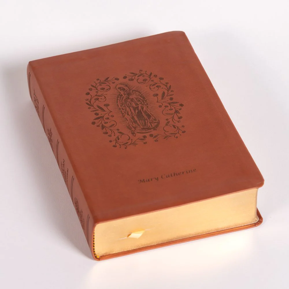Personalized Our Lady of Guadalupe in Roses Bible - Image 2