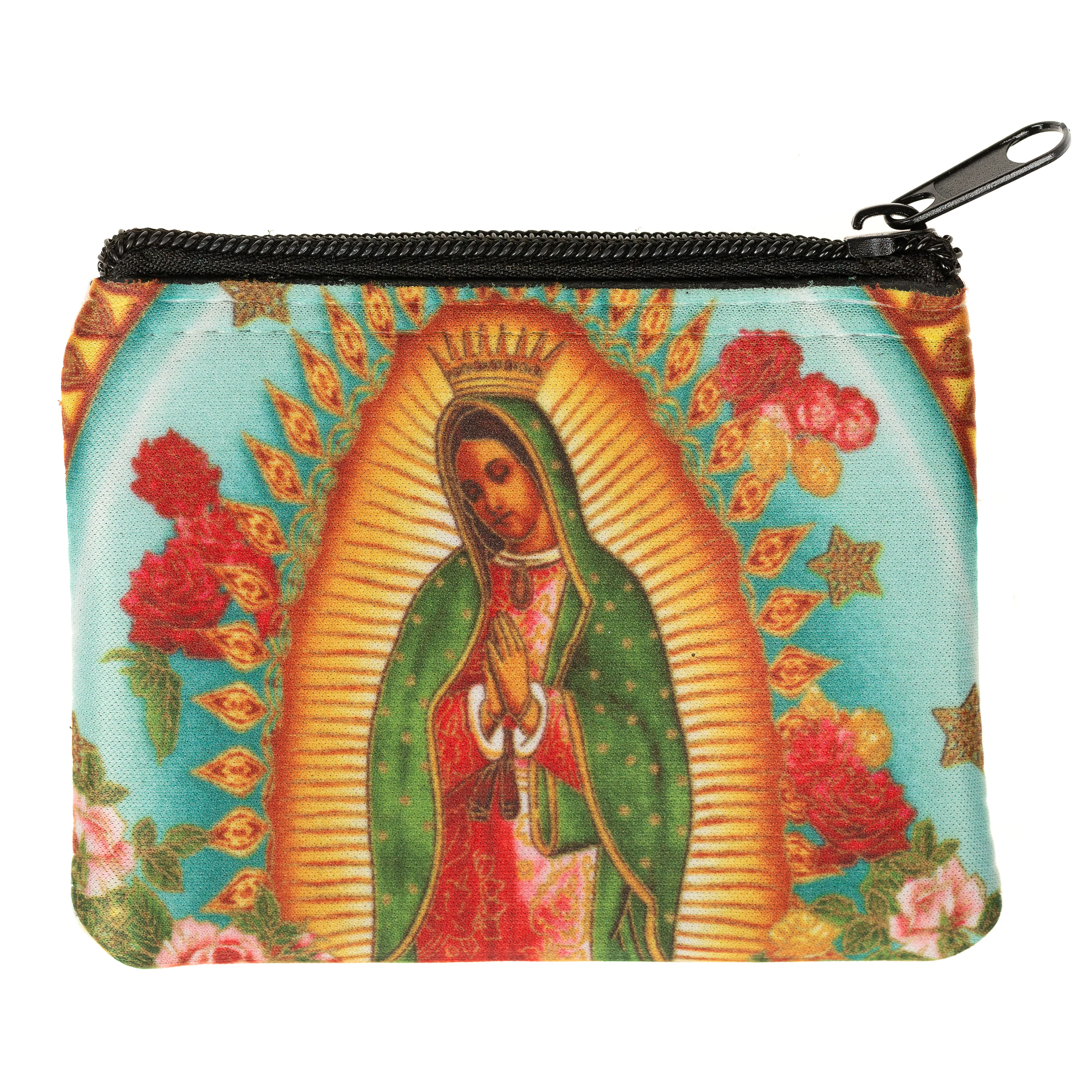 Personalized Our Lady of Guadalupe Tapestry Rosary Pouch - Image 4