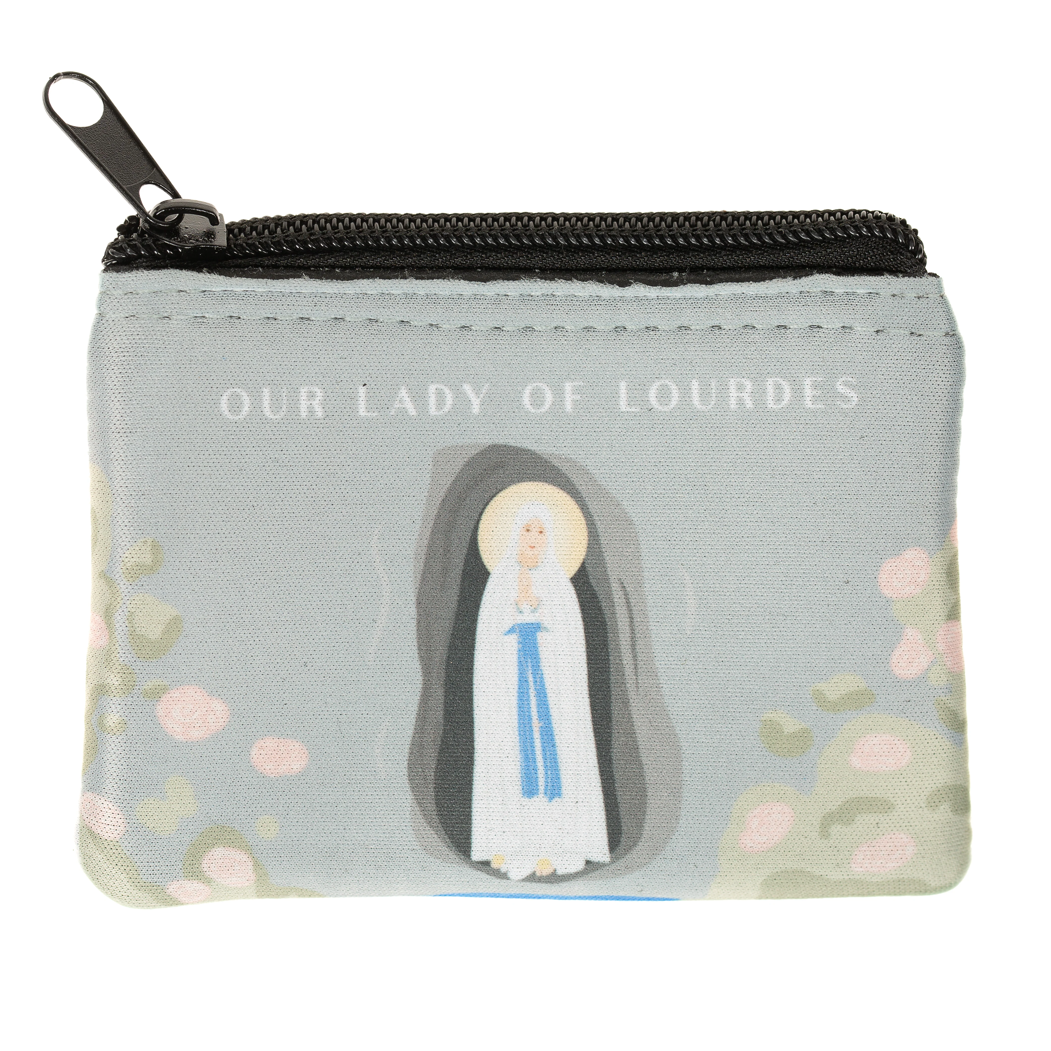 Personalized Our Lady of Lourdes Rosary Pouch - Image 4