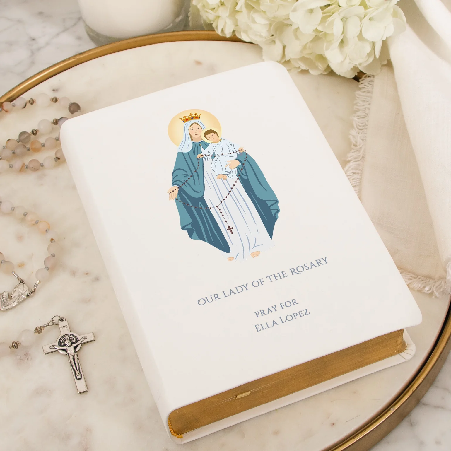 Personalized Our Lady of the Rosary Bible - Image 2