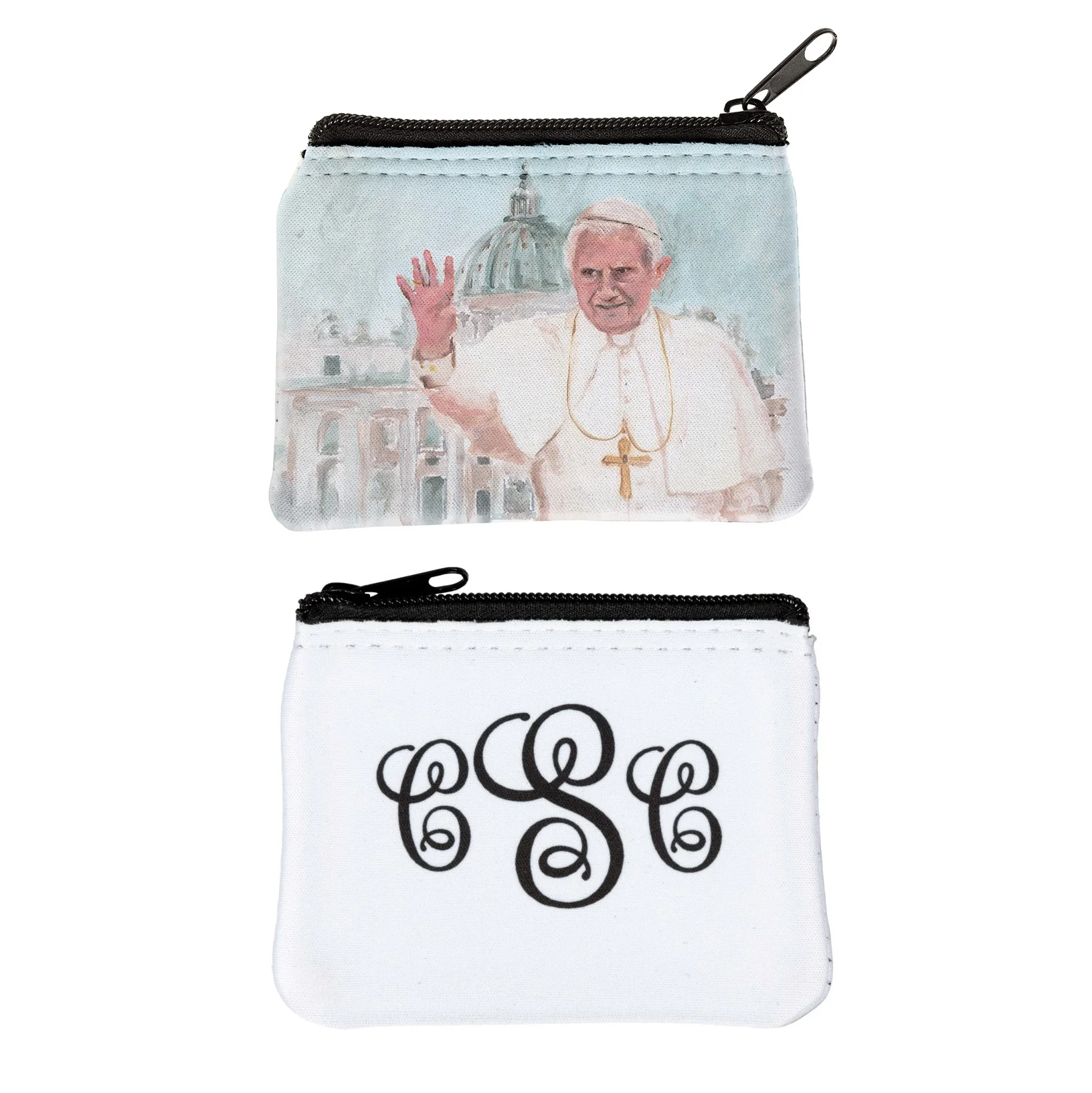 Personalized Pope Benedict XVI Rosary Pouch - Image 3