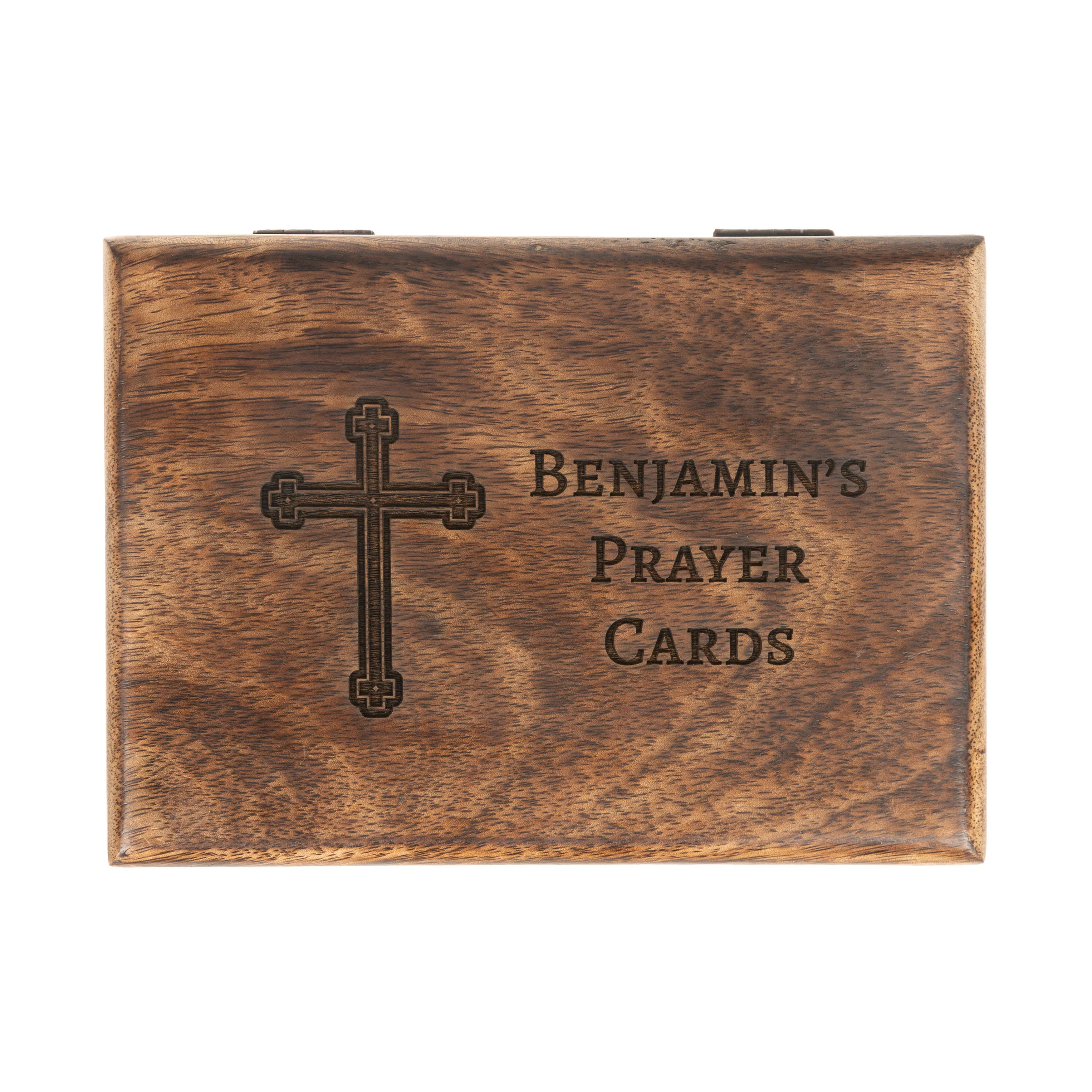 Personalized Prayer Cards Keepsake Box - Image 2