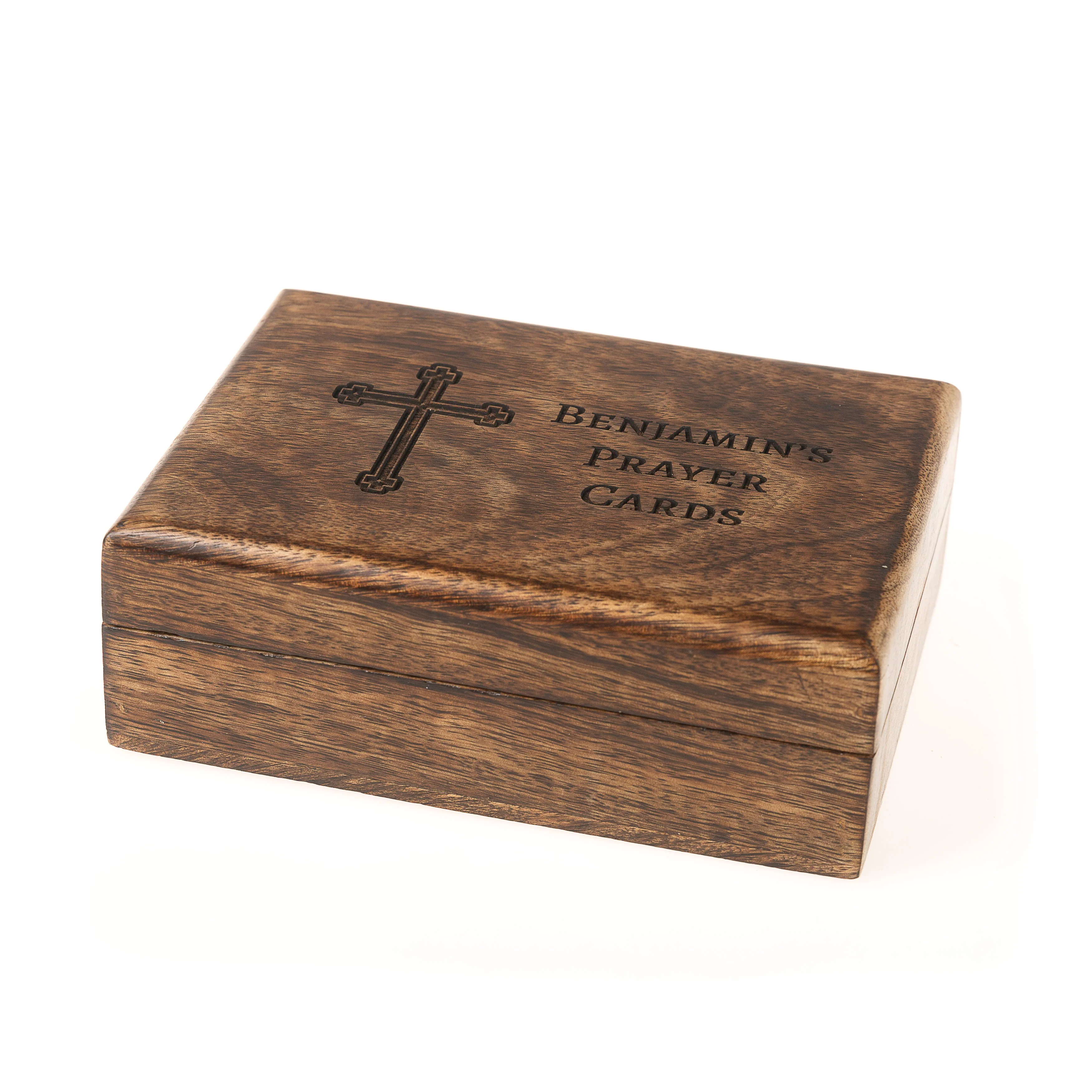 Personalized Prayer Cards Keepsake Box - Image 3