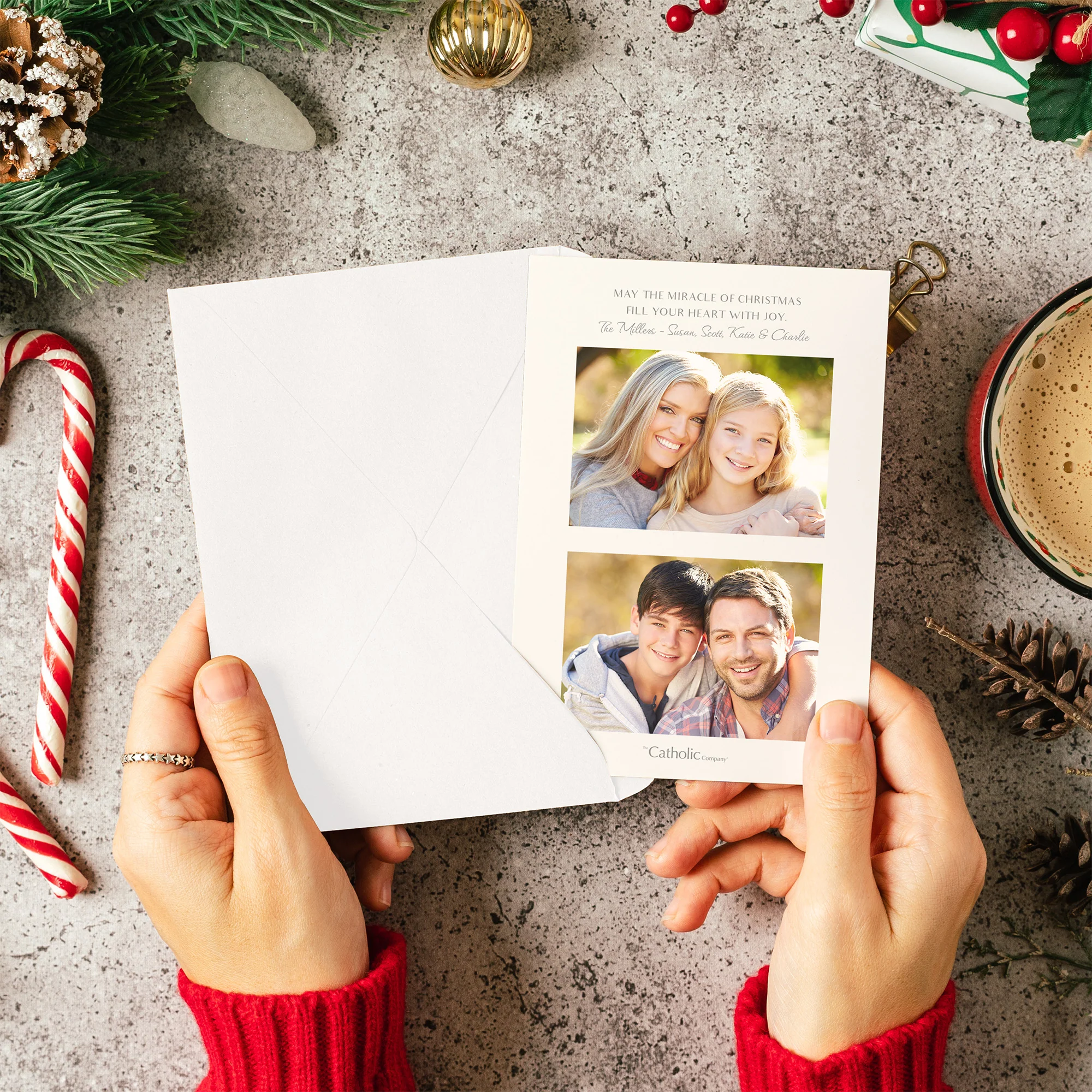 Personalized Rejoice Photo Christmas Cards - Image 4