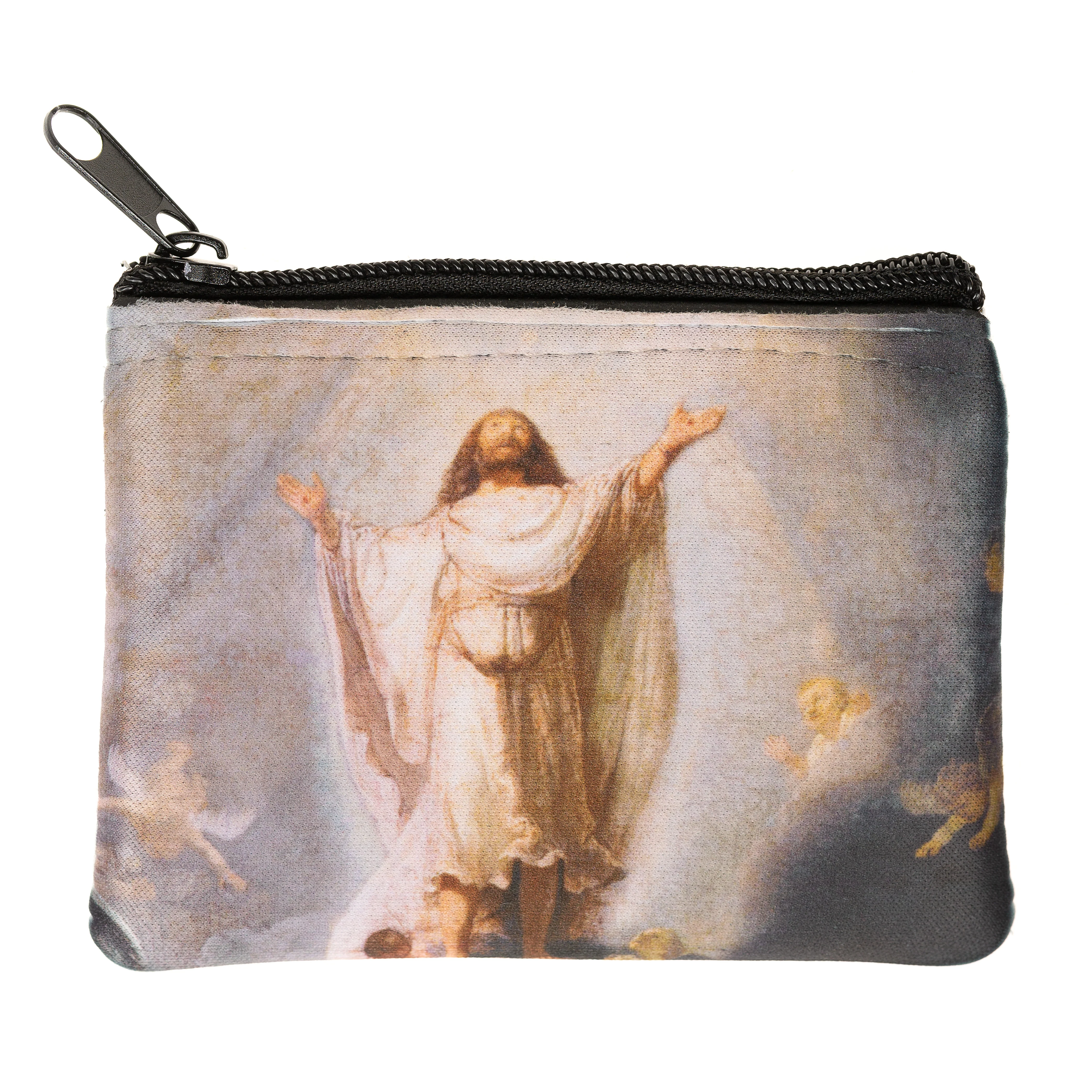 Personalized Rembrandt Ascension Rosary Pouch - Image 4