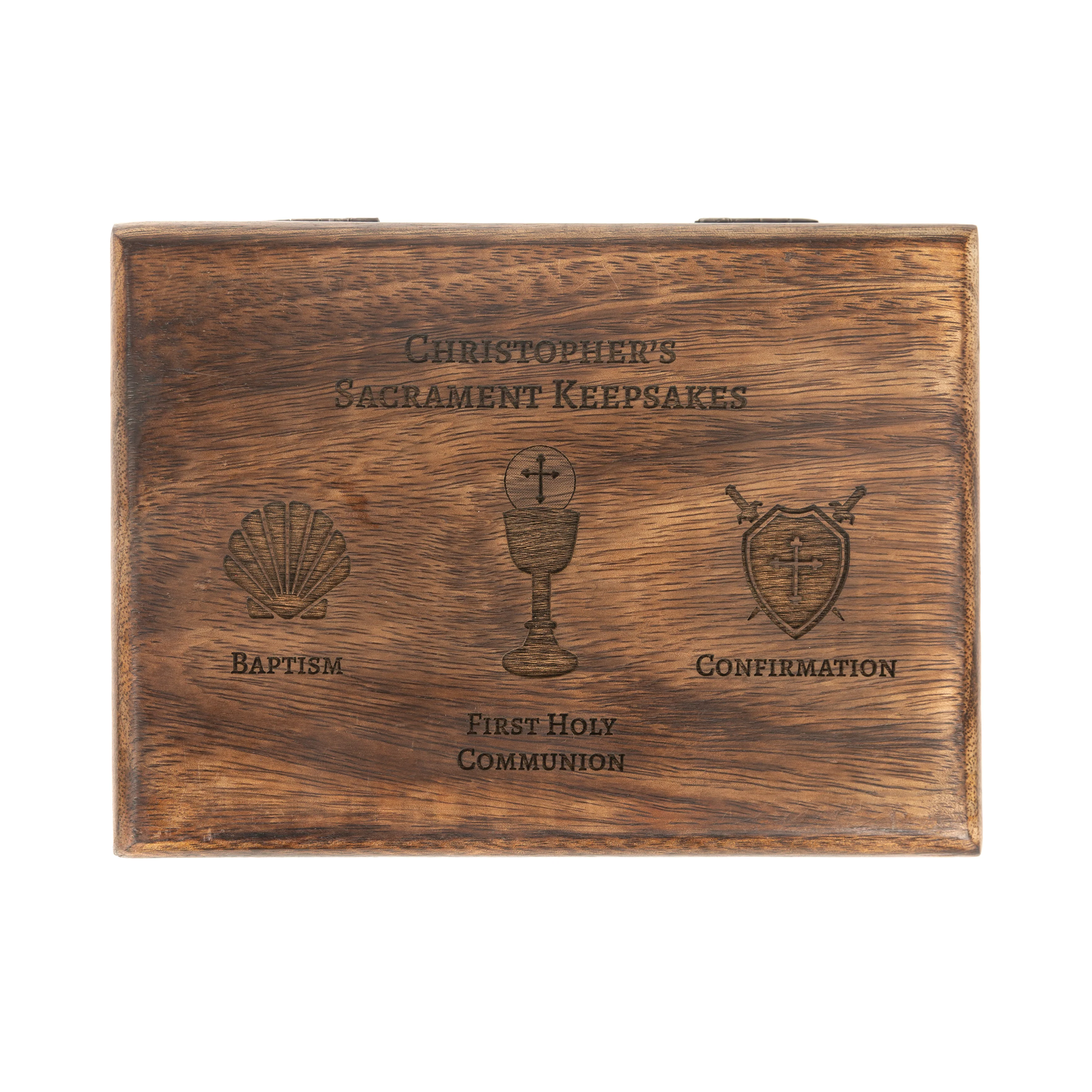 Personalized Sacraments Keepsake Box - Image 2