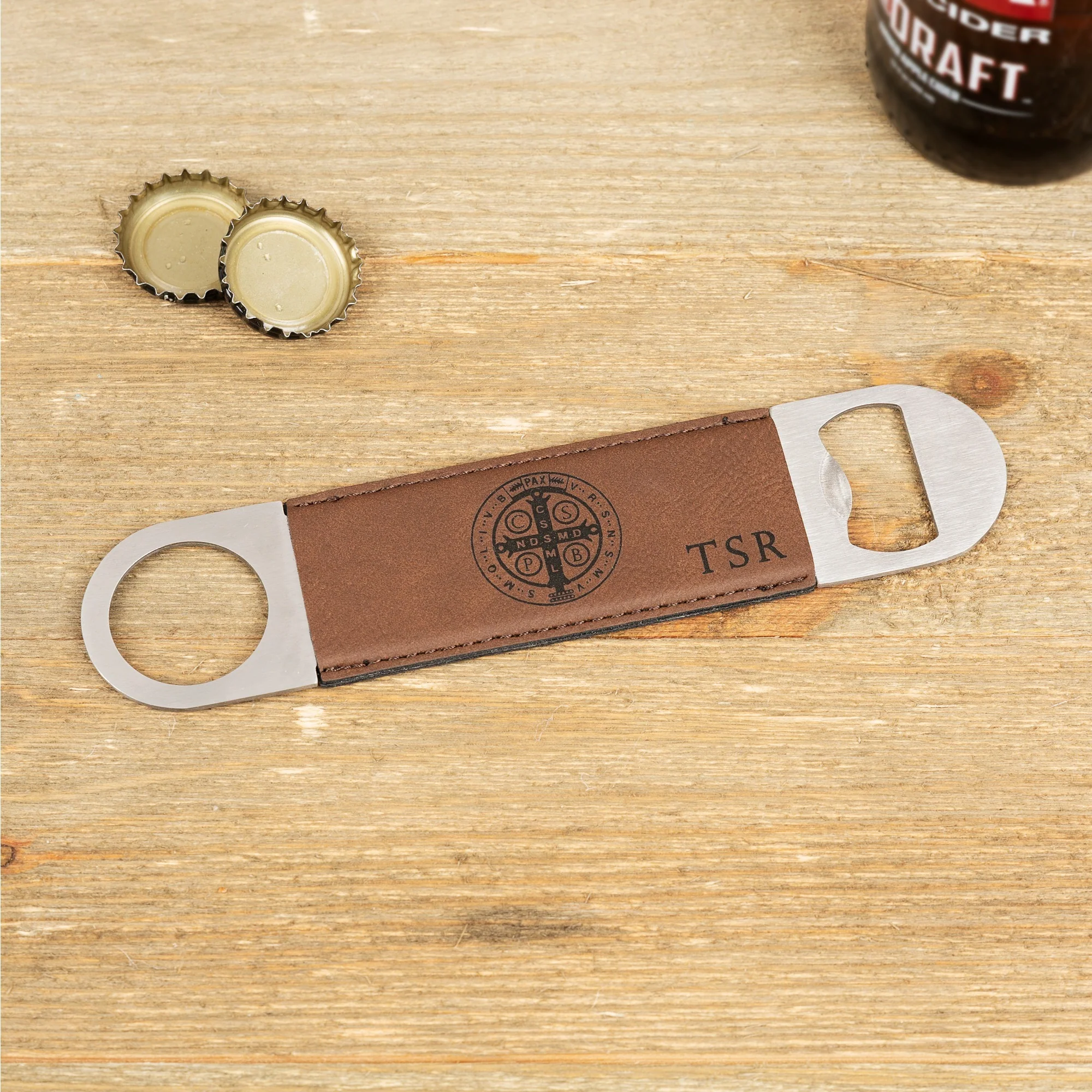 Personalized Saint Benedict Bottle Opener
