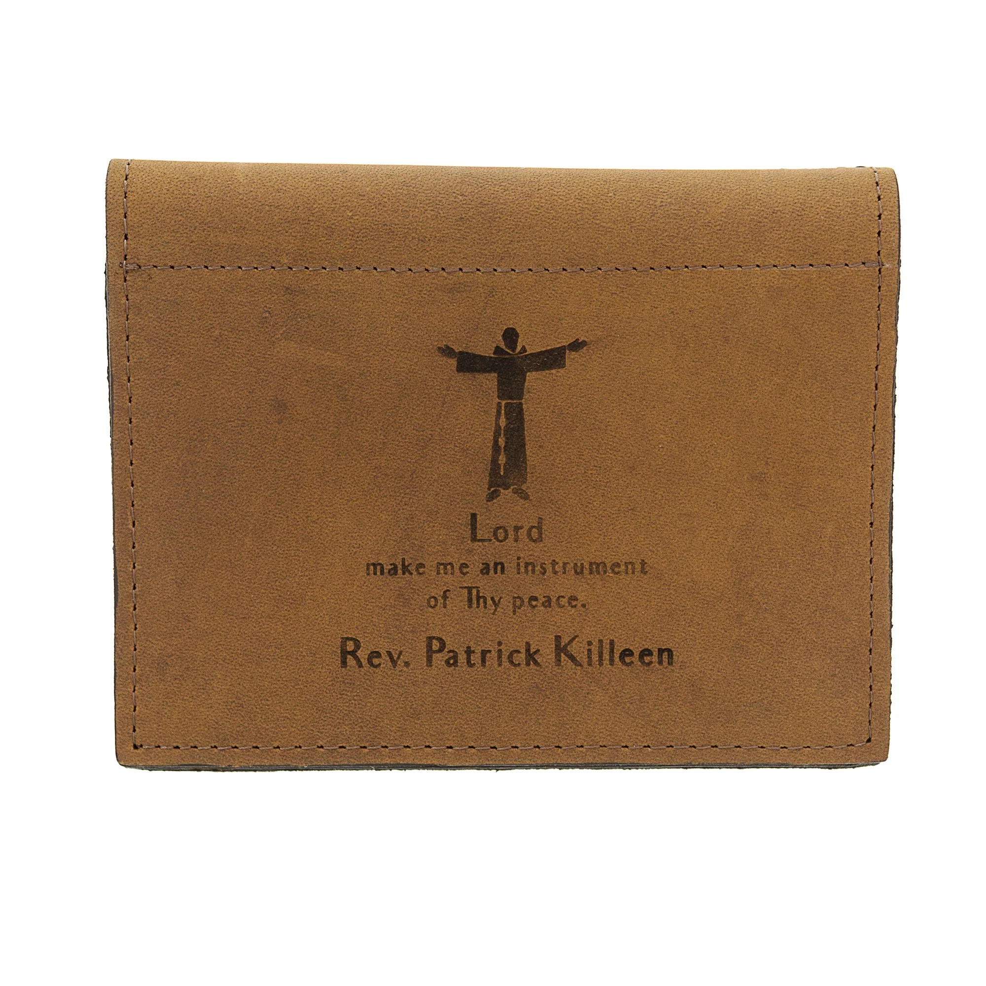 Personalized Saint Francis Prayer Card Holder - Image 2
