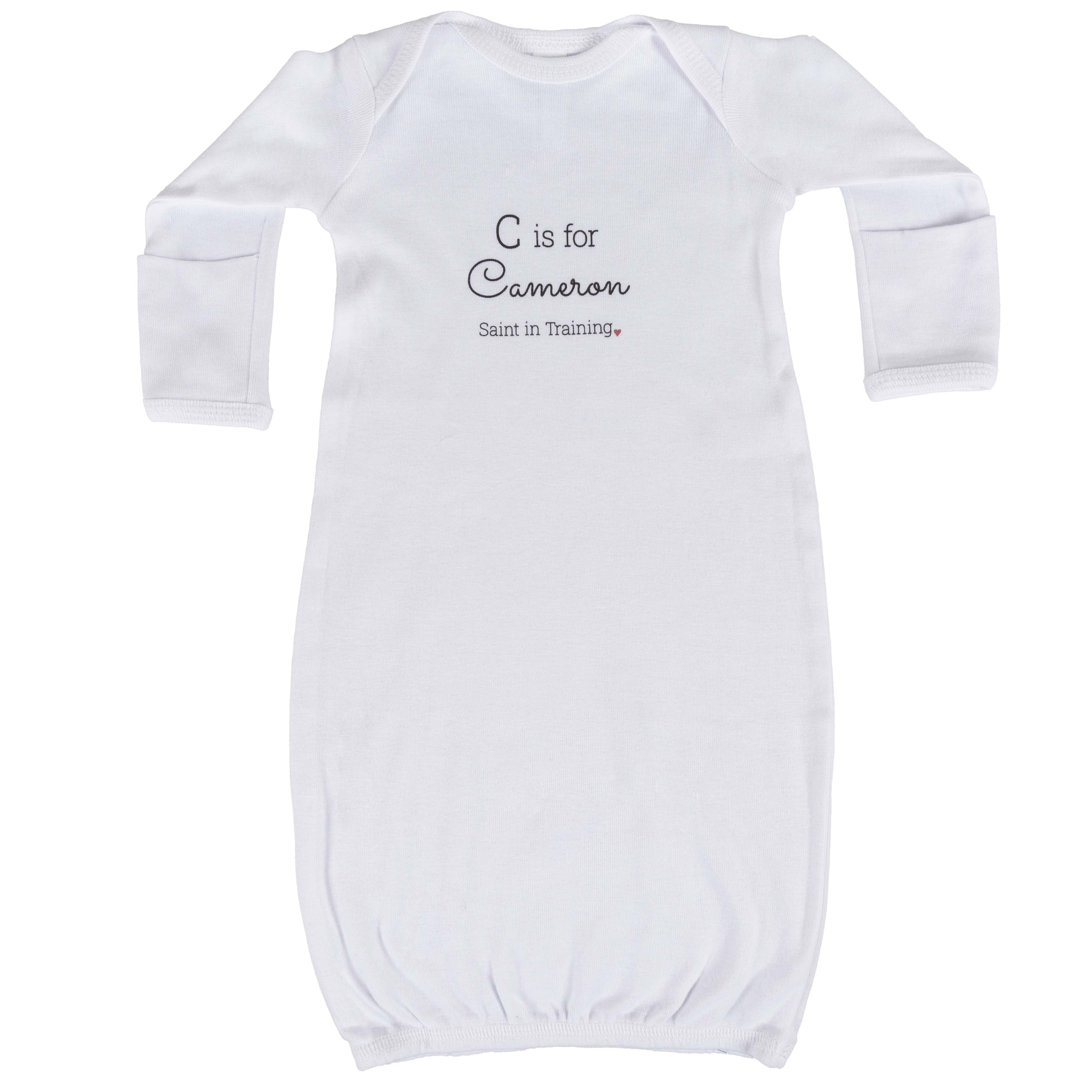 Personalized Saint in Training Infant Sleeper - Image 2