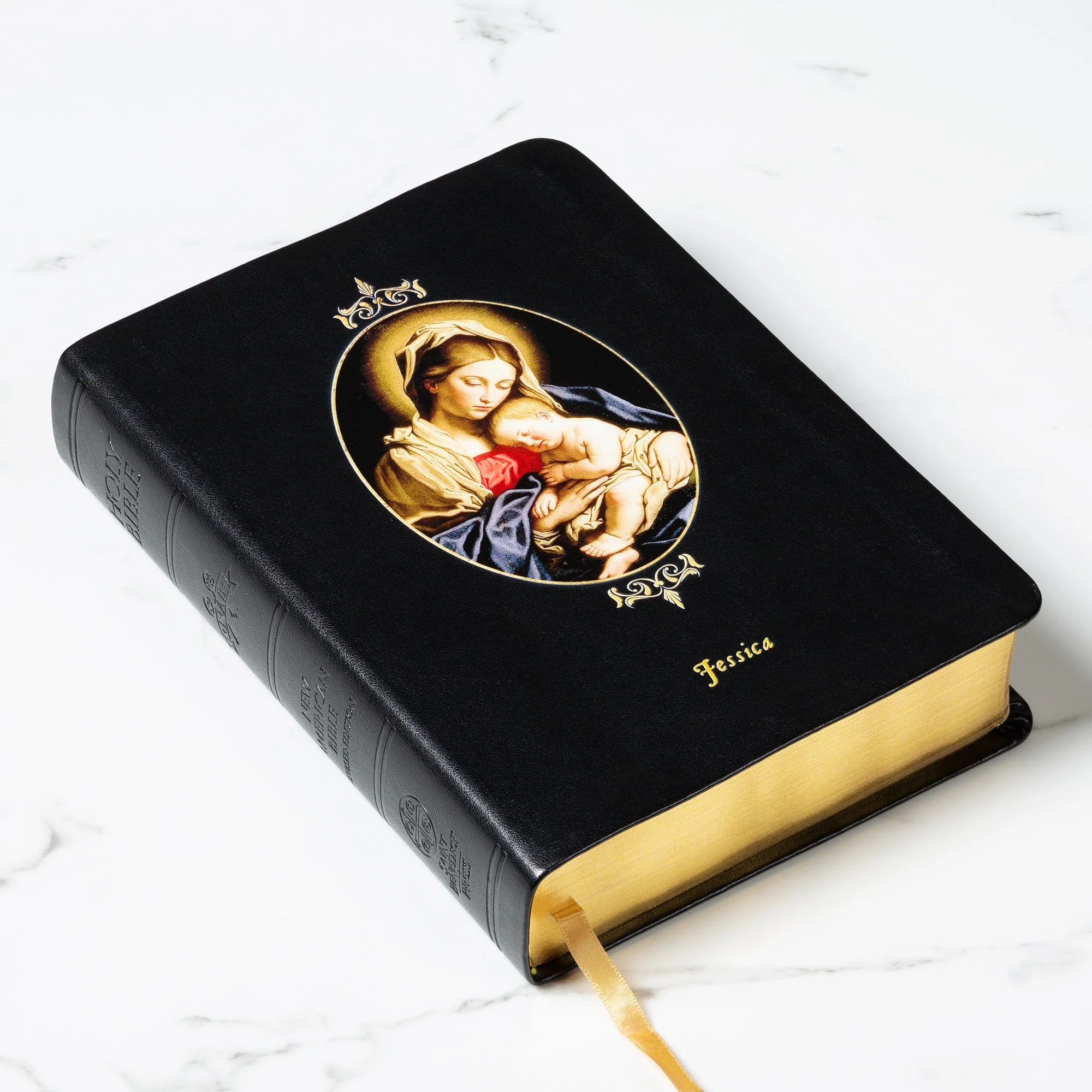 Personalized Sassoferrato Madonna Bible - Image 2