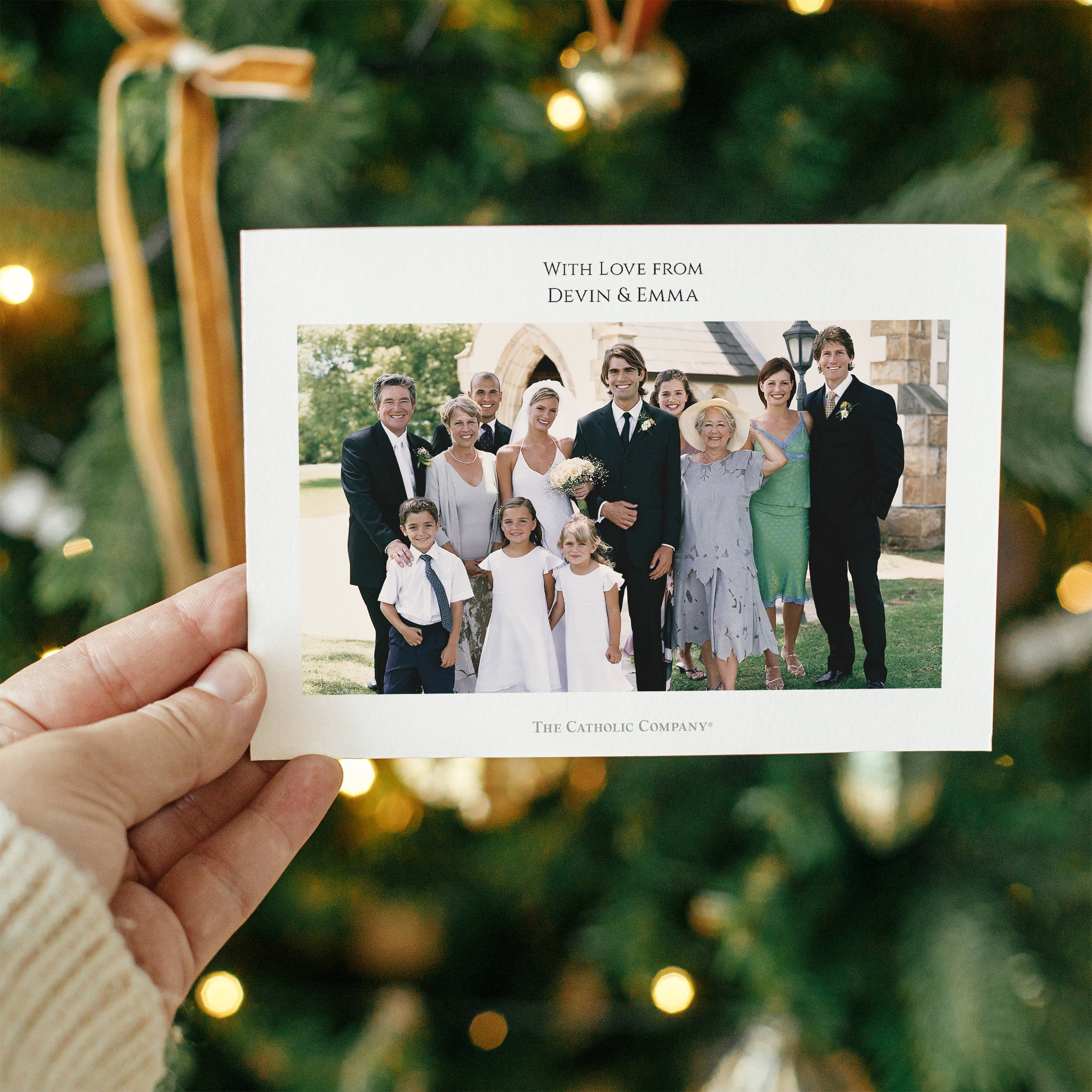 Personalized Song of Angels Photo Christmas Cards - Image 2