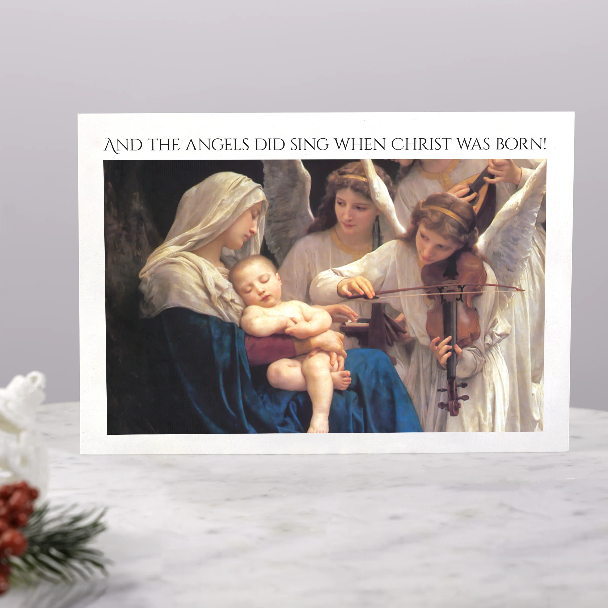 Personalized Song of Angels Photo Christmas Cards - Image 3