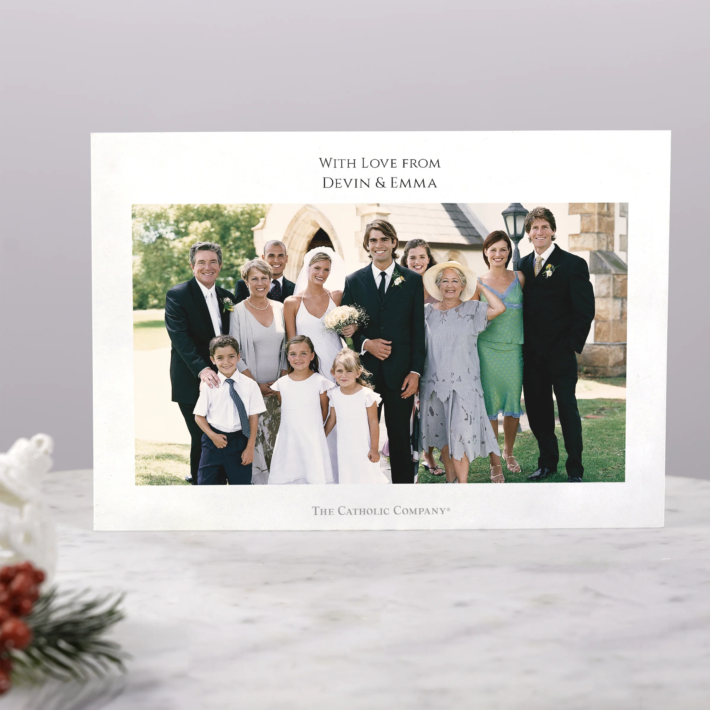 Personalized Song of Angels Photo Christmas Cards - Image 4