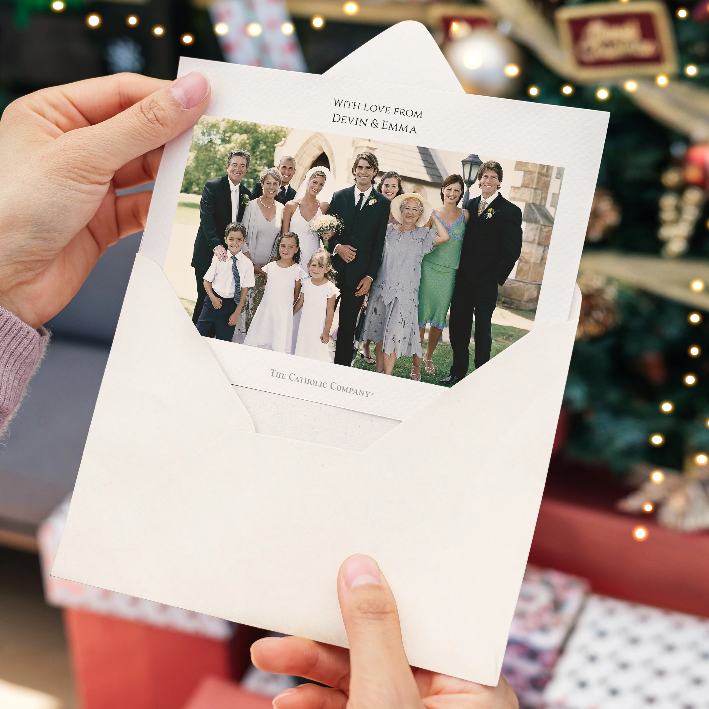 Personalized Song of Angels Photo Christmas Cards - Image 6