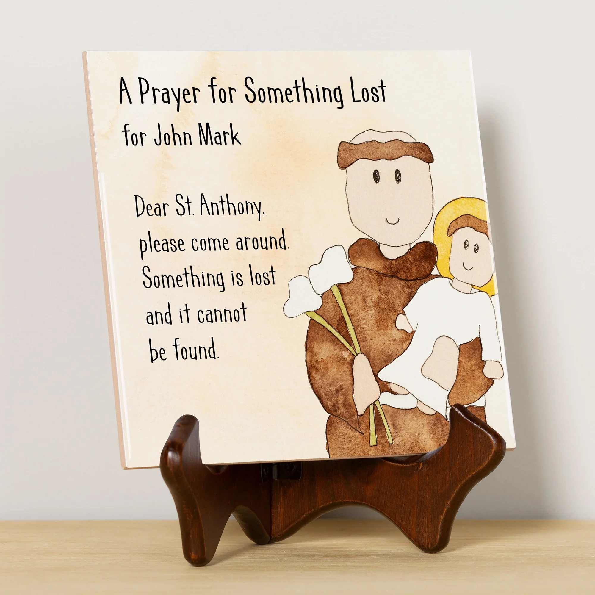 Personalized St. Anthony Prayer Tile