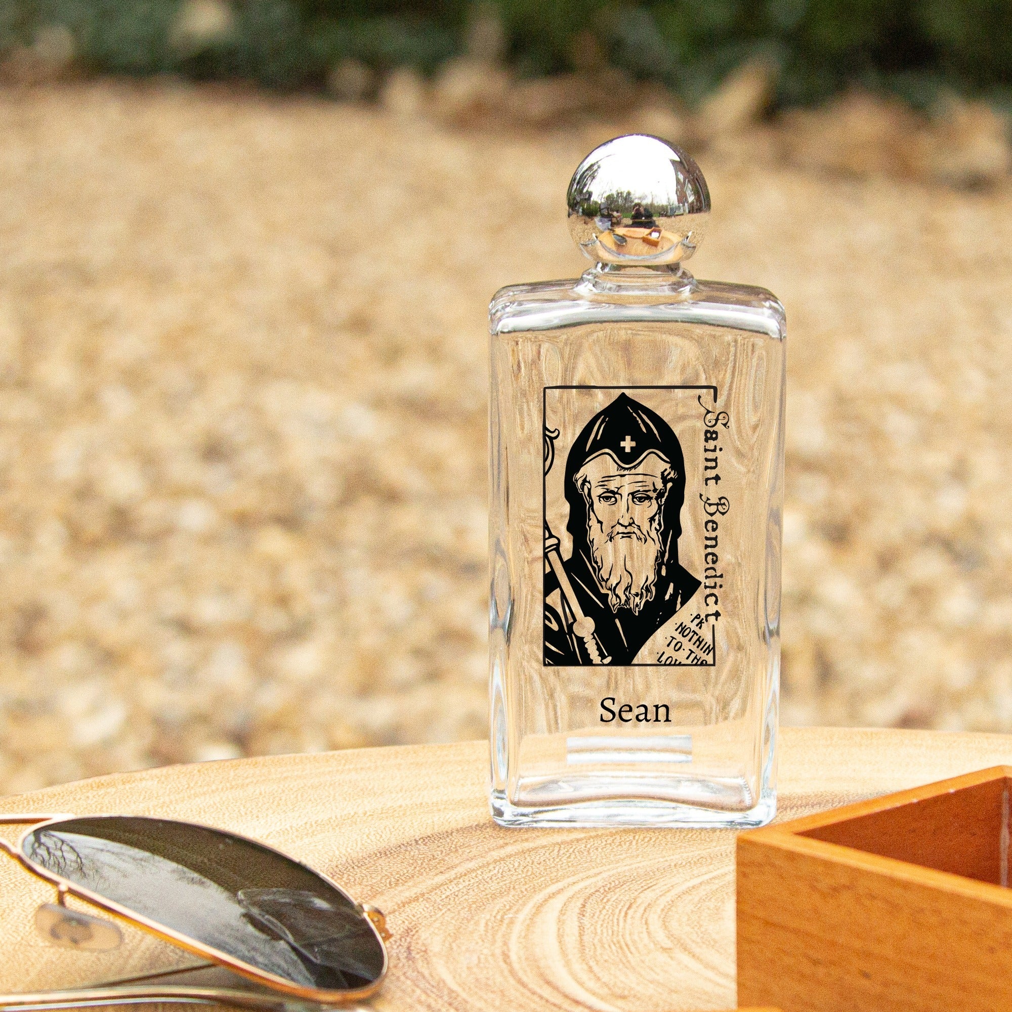 Personalized St. Benedict Holy Water Bottle - Image 2