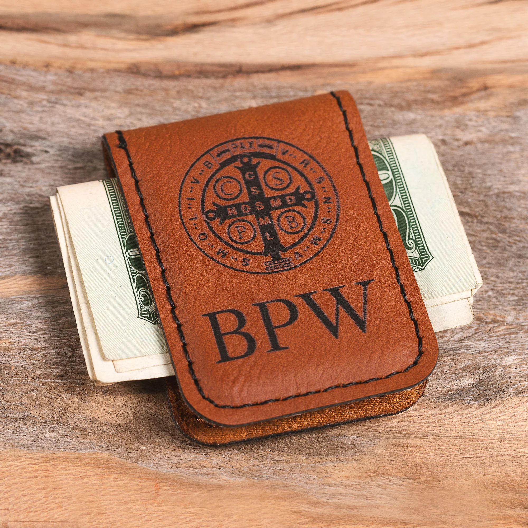 Personalized St. Benedict Money Clip - Image 2