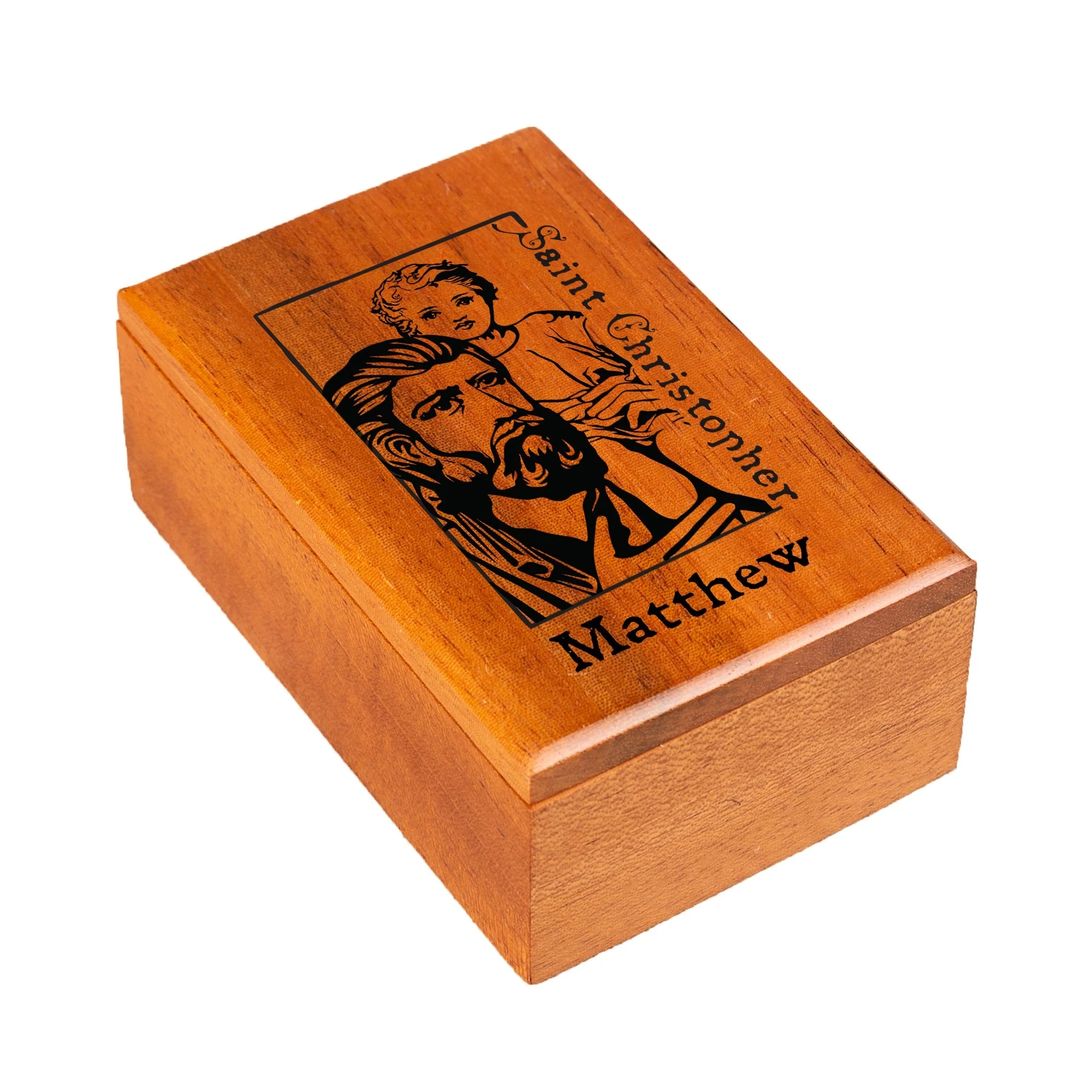 Personalized St. Christopher Keepsake Box