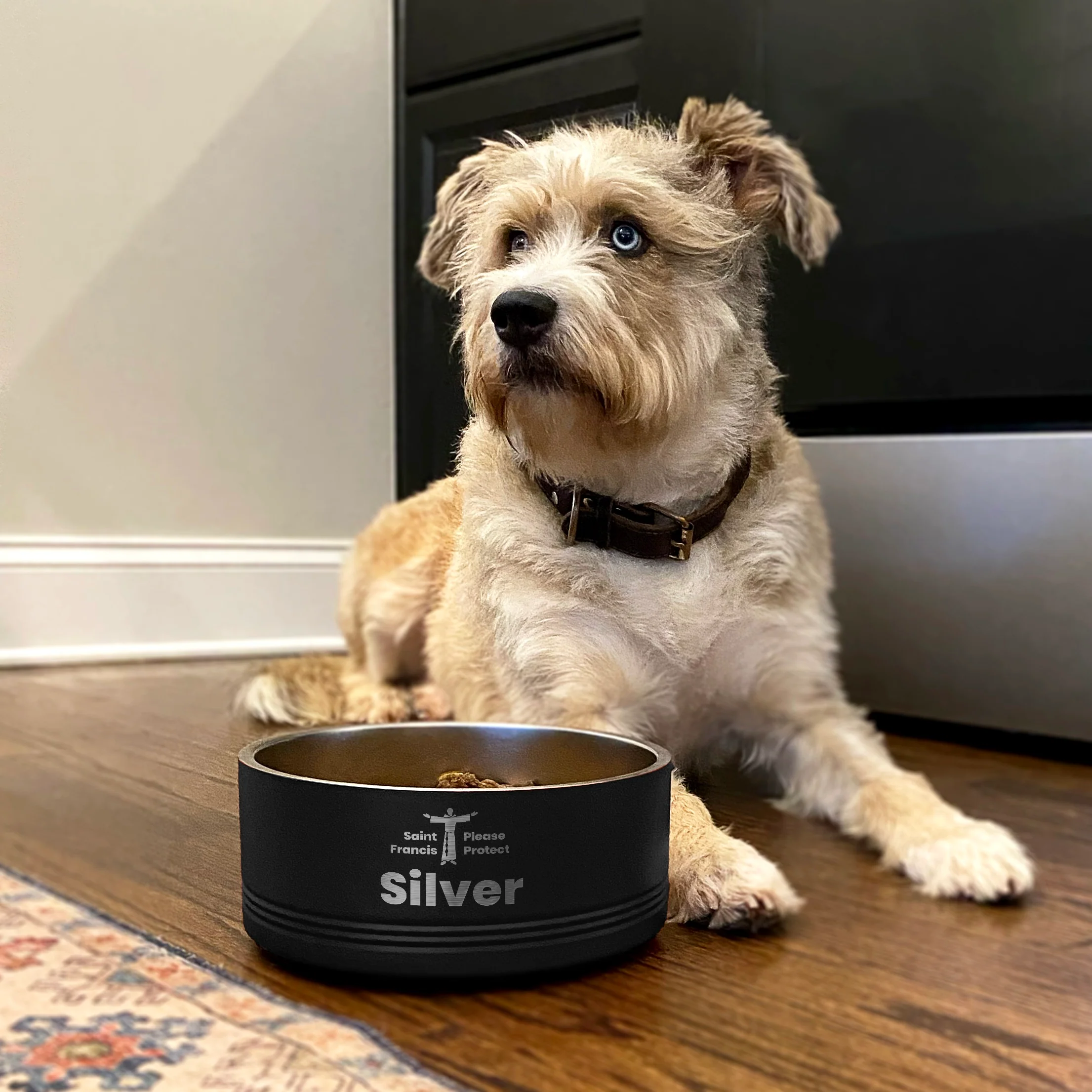 Personalized St. Francis Dog Bowl