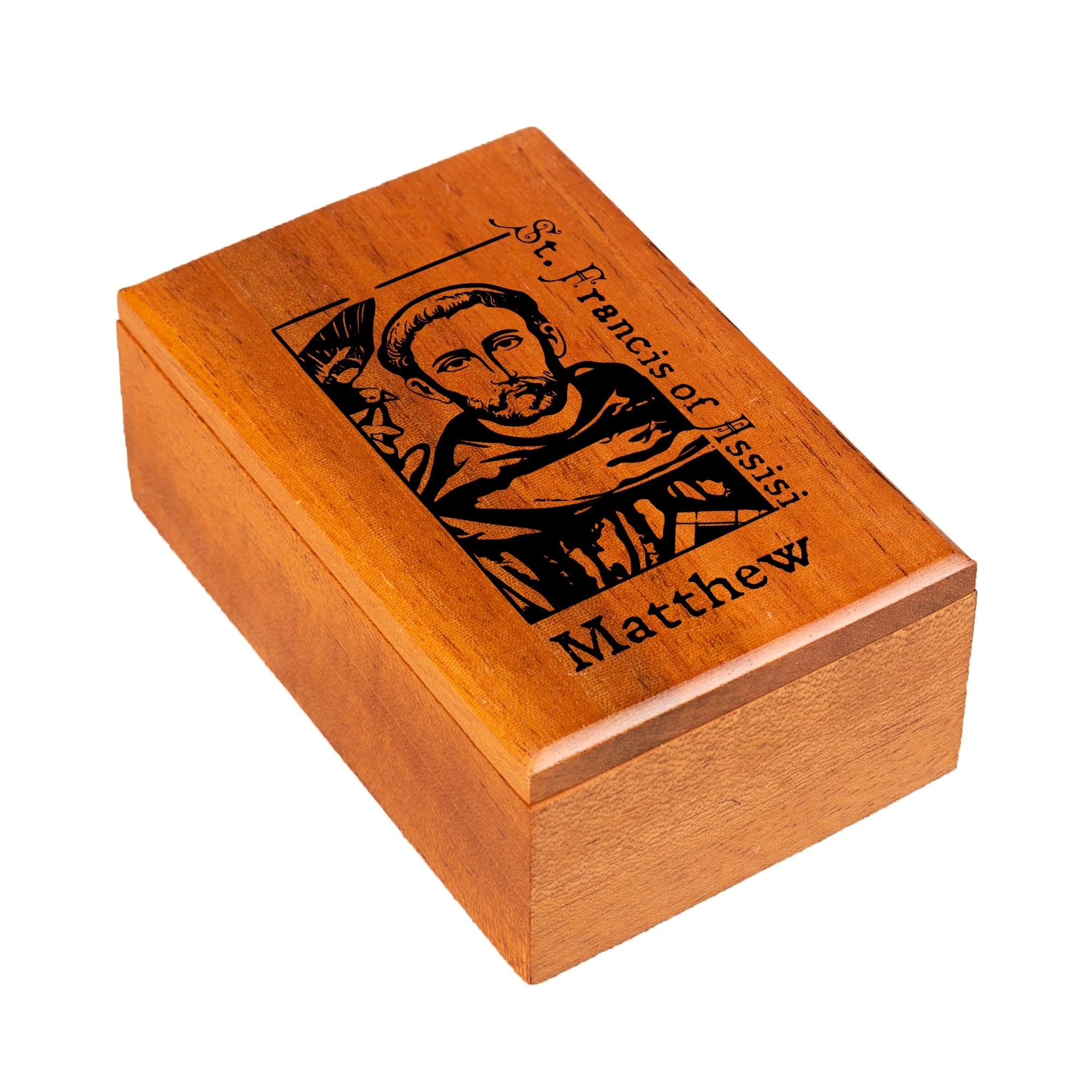 Personalized St. Francis of  Assisi Keepsake Box - Image 2
