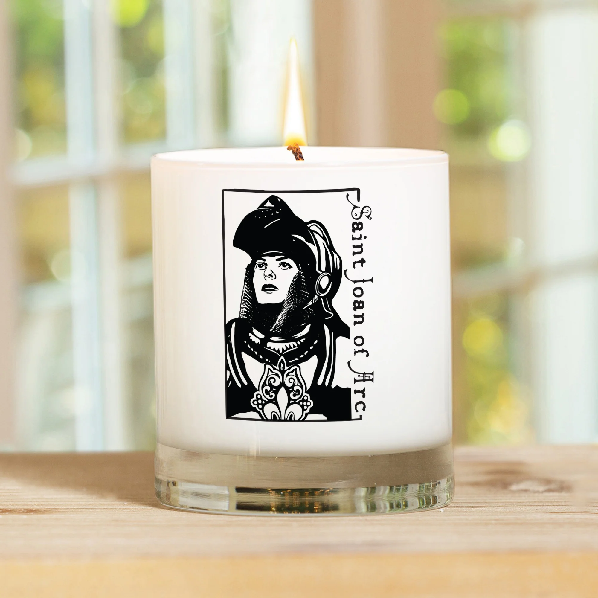 Personalized St Joan of Arc Confirmation Candle