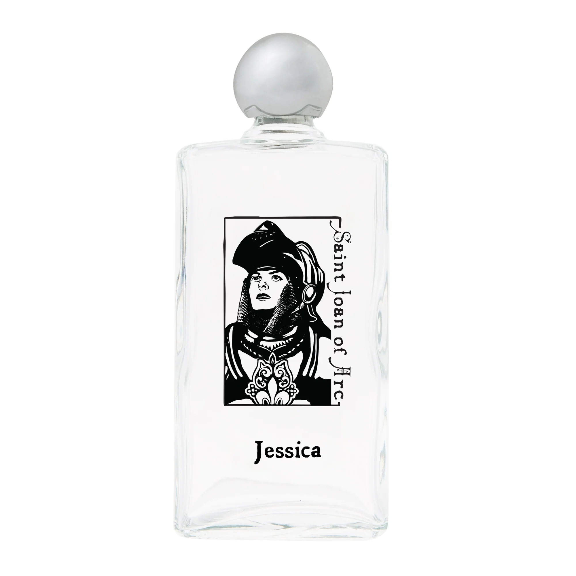 Personalized St. Joan of Arc Holy Water Bottle - Image 2