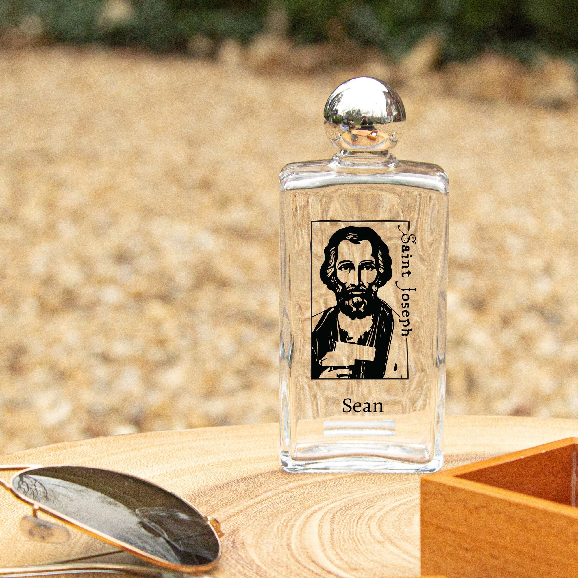 Personalized St. Joseph Holy Water Bottle - Image 2
