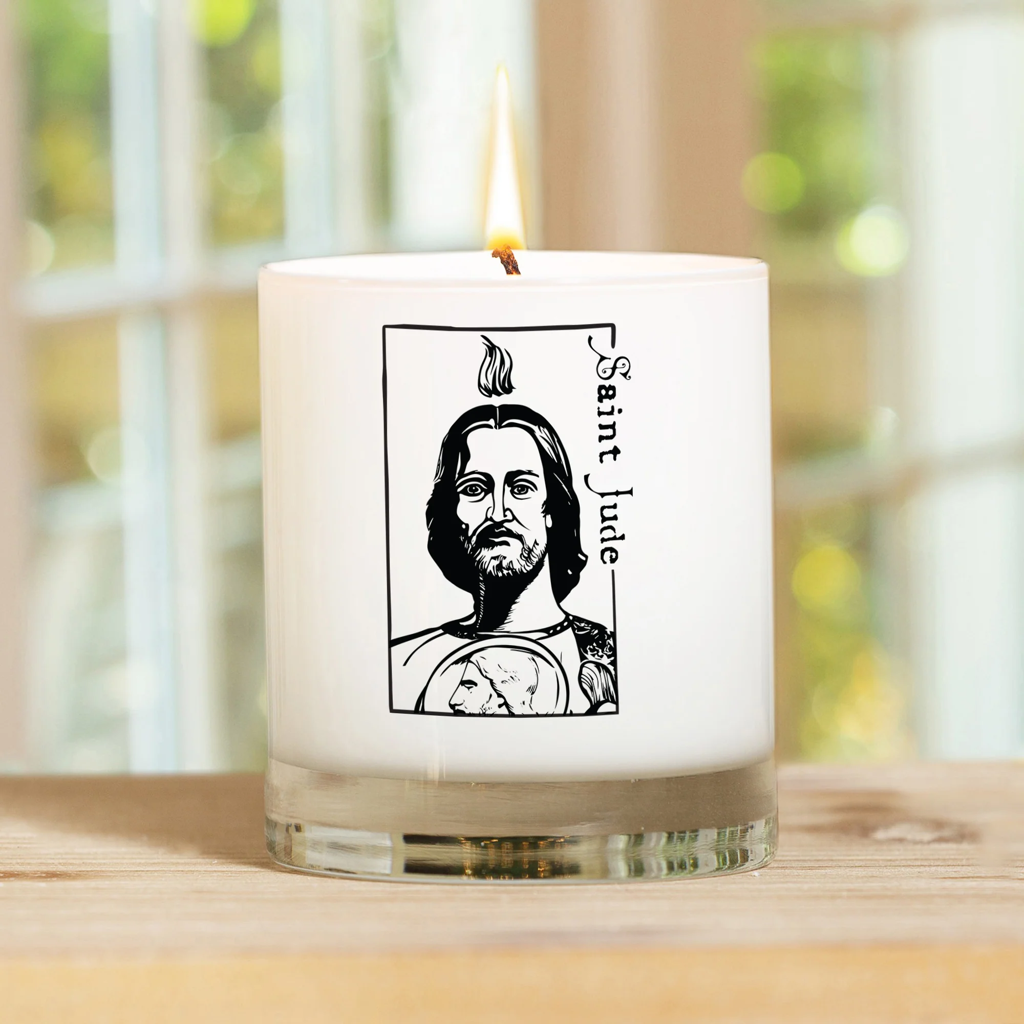 Personalized St. Jude Confirmation Candle - Image 2